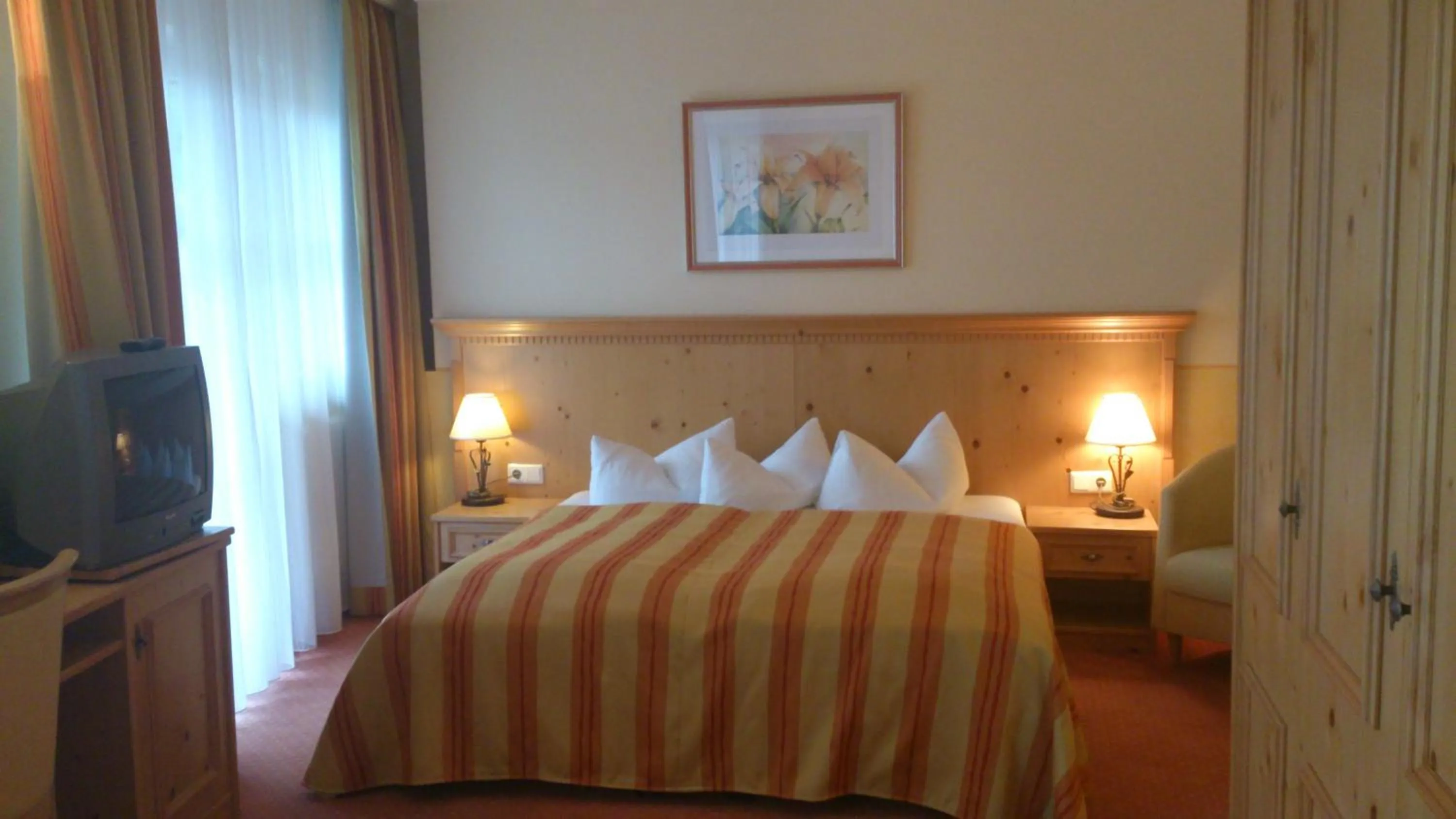 Bed in Hotel Sportalm