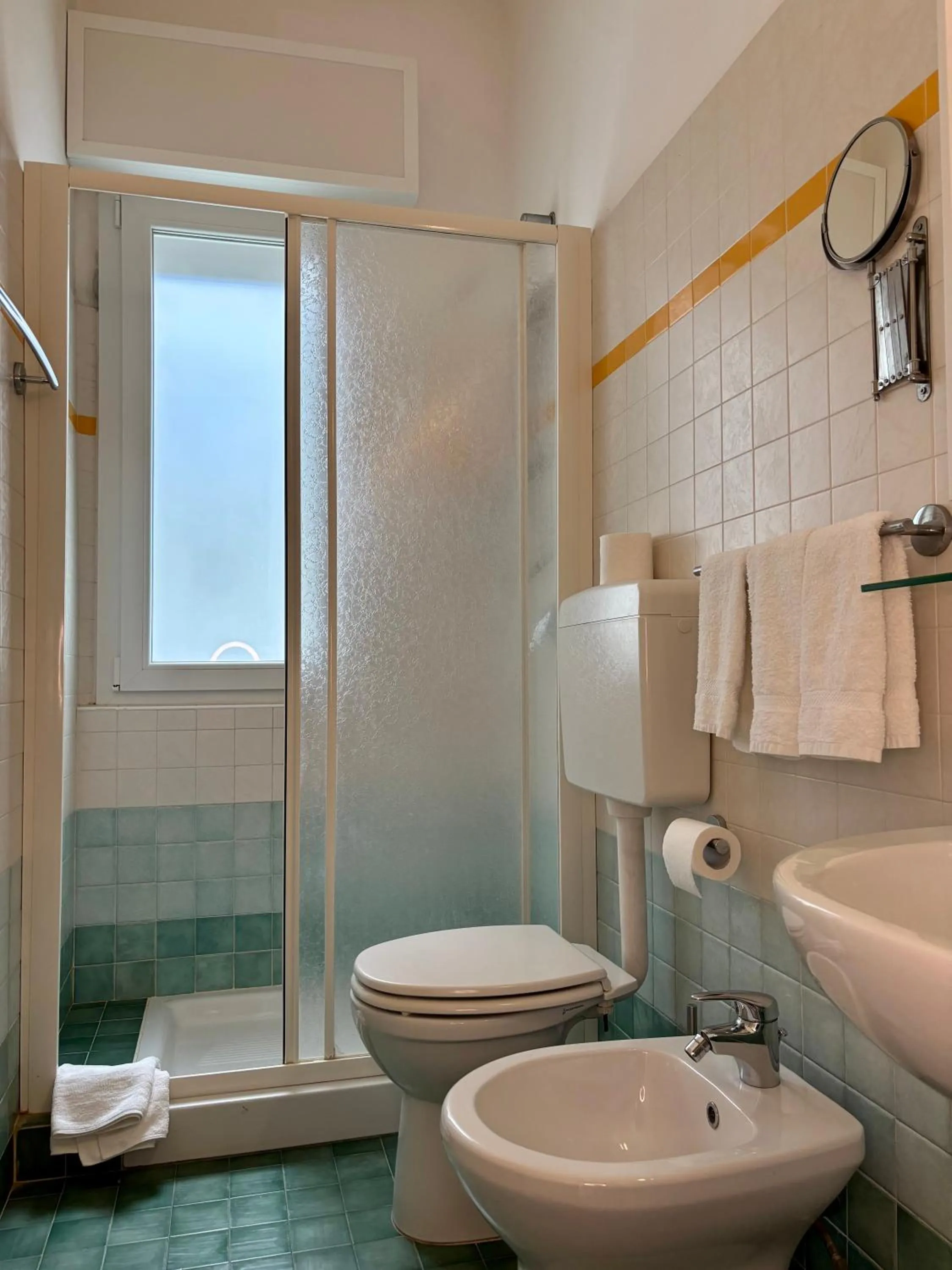 Shower in Hotel Alda