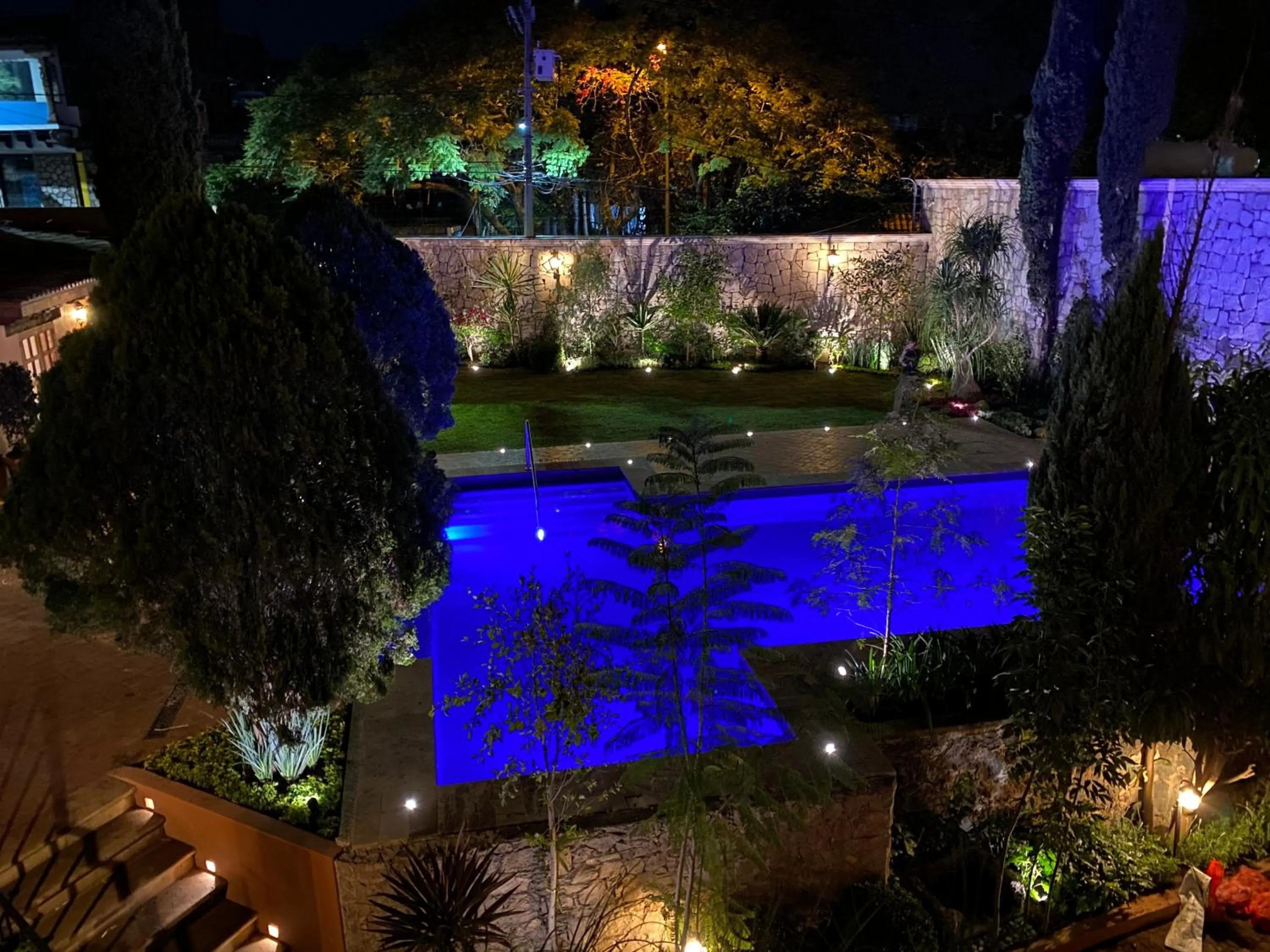 Pool view in Hotel Morelia Boutique Villa Italia