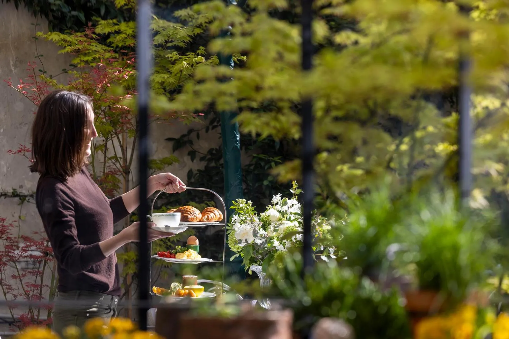 Garden in Hôtel Des Marronniers