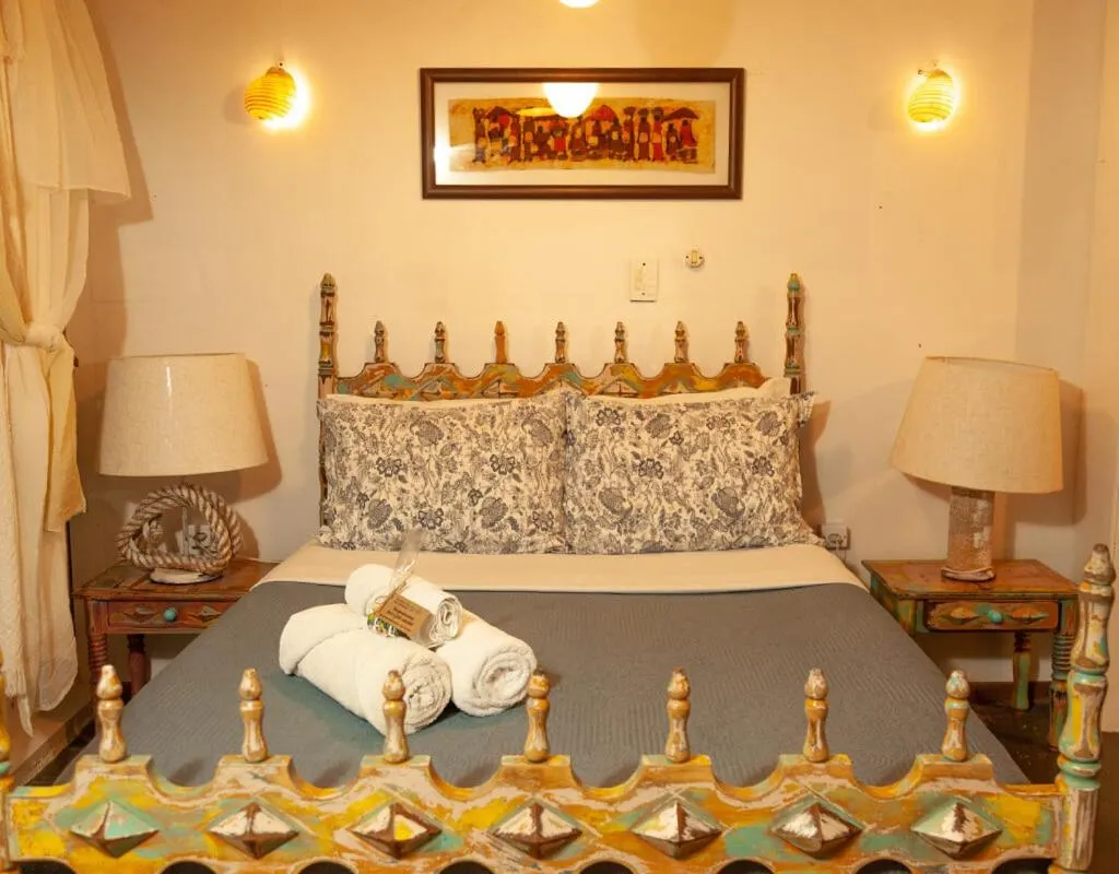 Bed in Pousada das Meninas