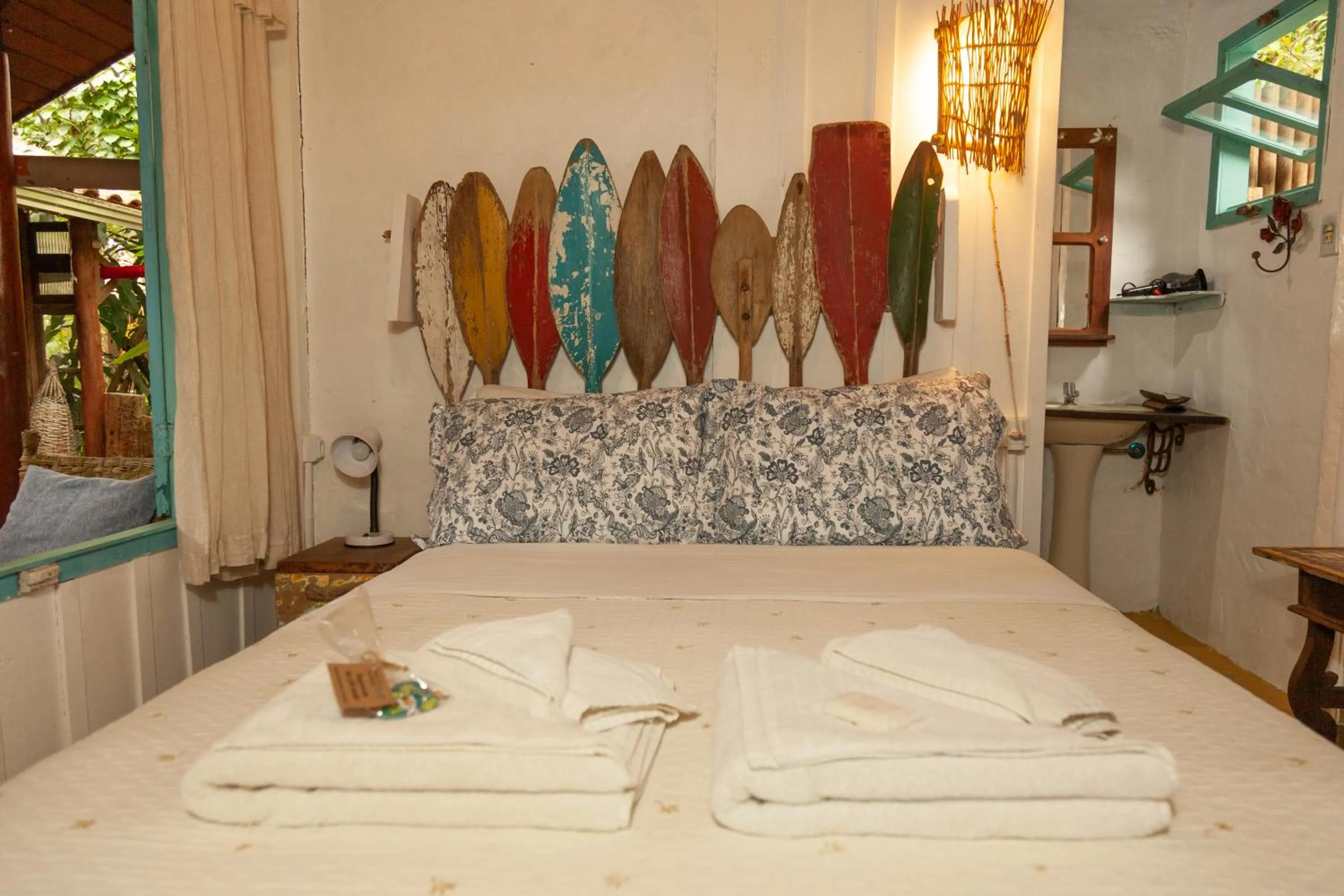 Bed in Pousada das Meninas