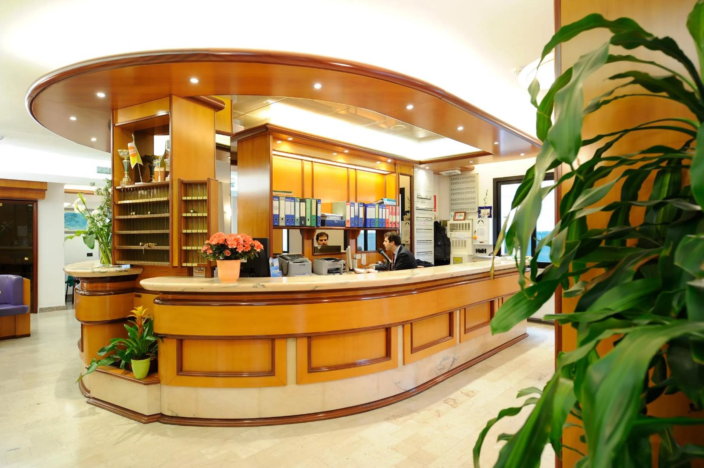 Lobby or reception in Hotel Adler