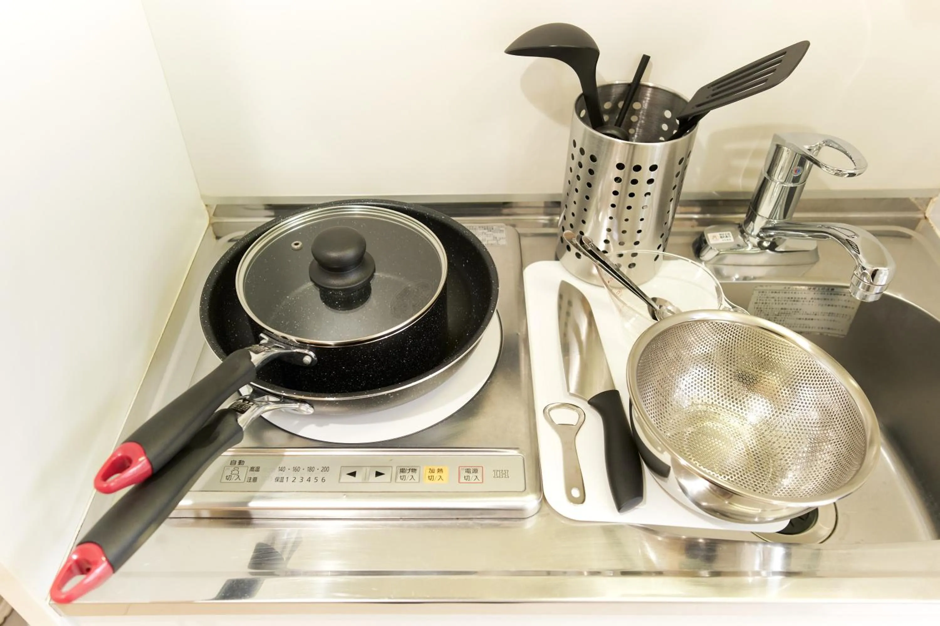 Kitchen or kitchenette in Nano North Shinjuku Apartment by Tranova