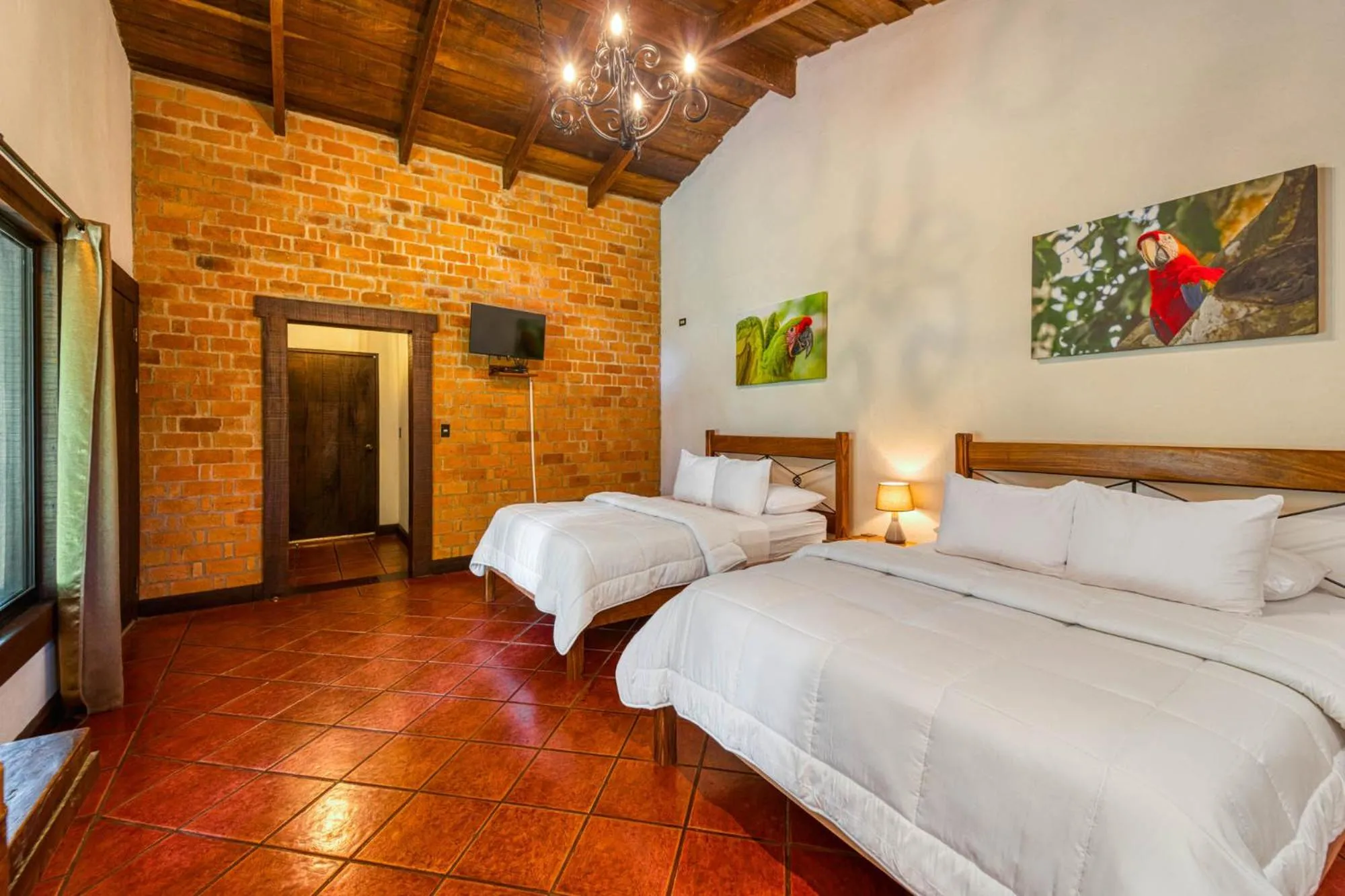 Bed in Hacienda La Pacífica Eco-Lodge