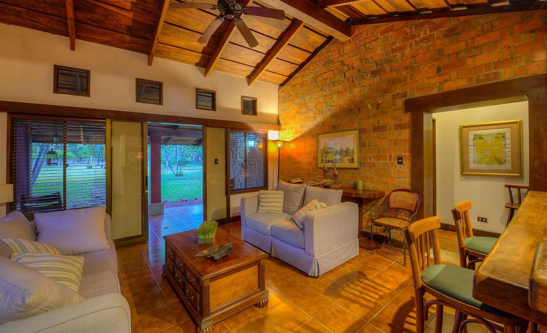 Living room in Hacienda La Pacífica Eco-Lodge