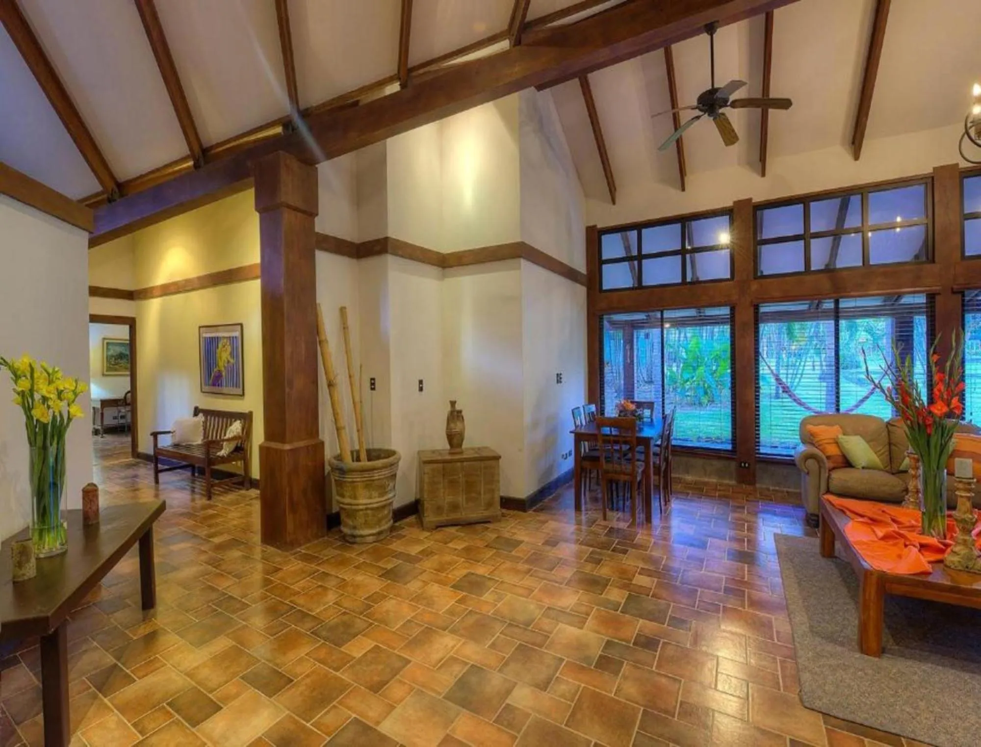 Living room in Hacienda La Pacífica Eco-Lodge