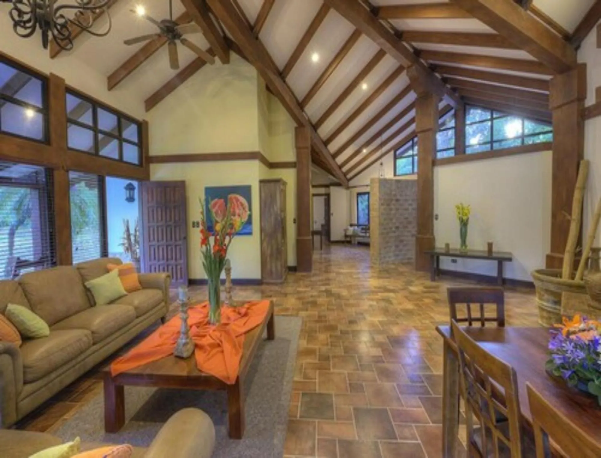 Living room in Hacienda La Pacífica Eco-Lodge