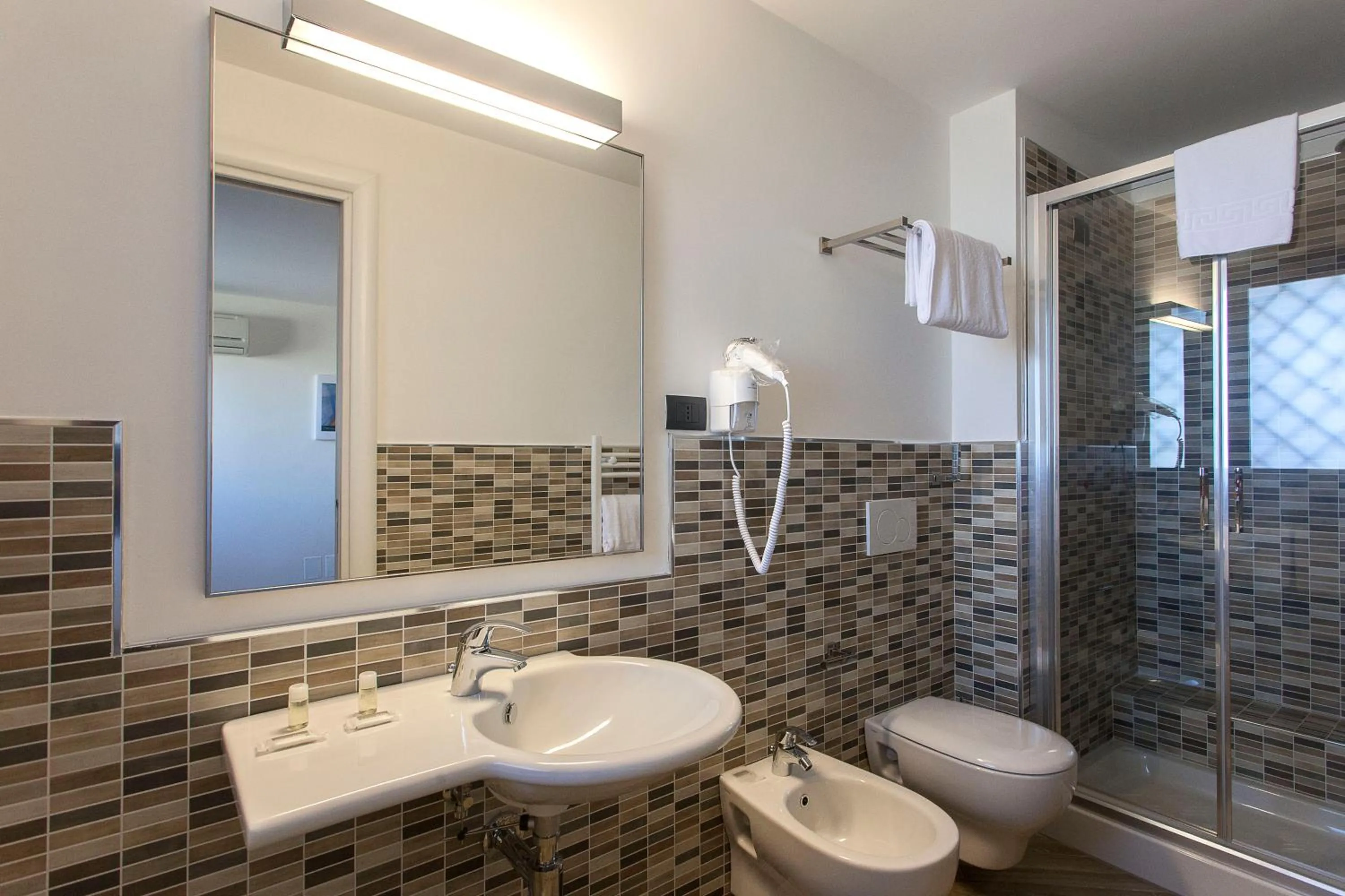 Shower in Astra Roma Apartments