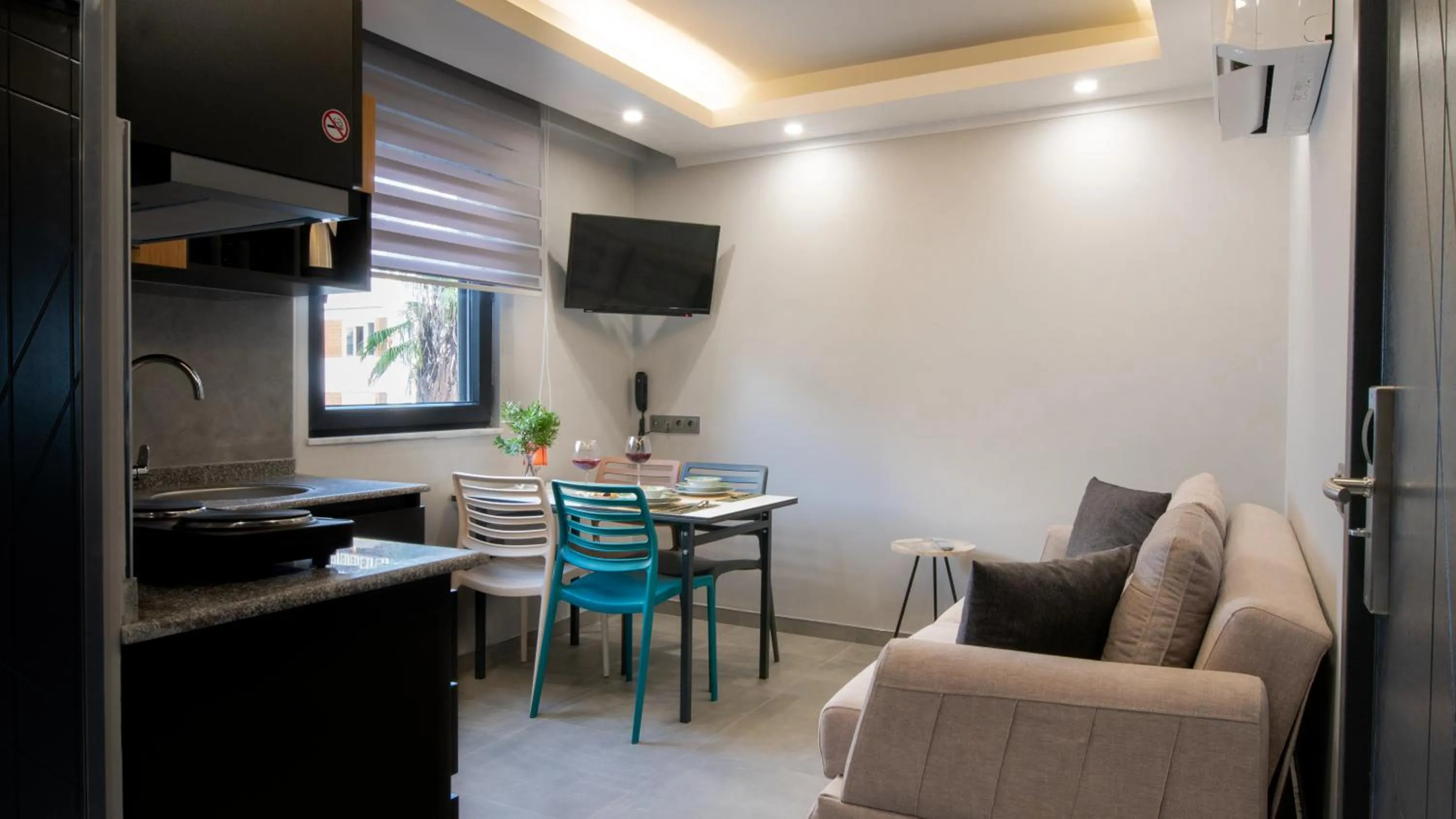 Living room in OPERA SUITES Apart Hotel