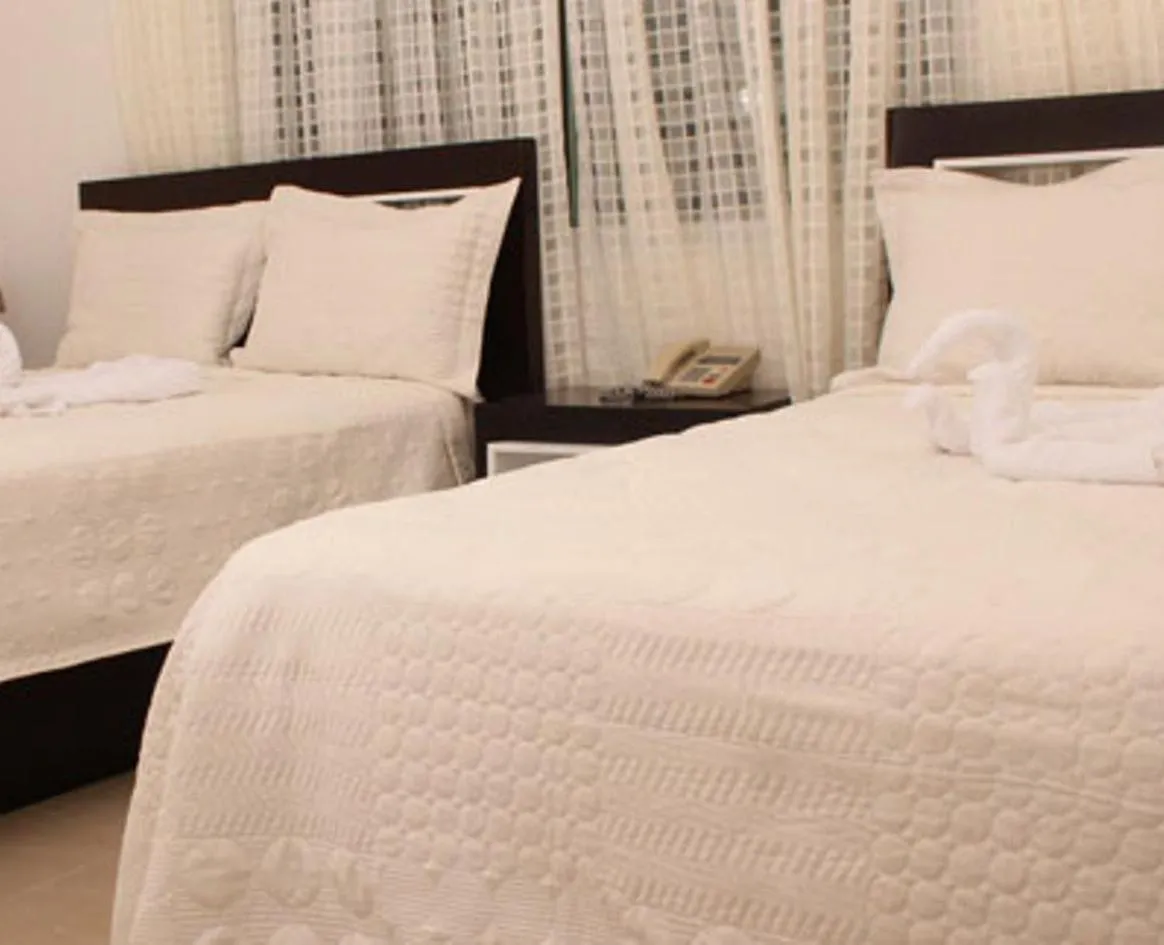 Decorative detail, Bed in Hostal San Francisco de Asis