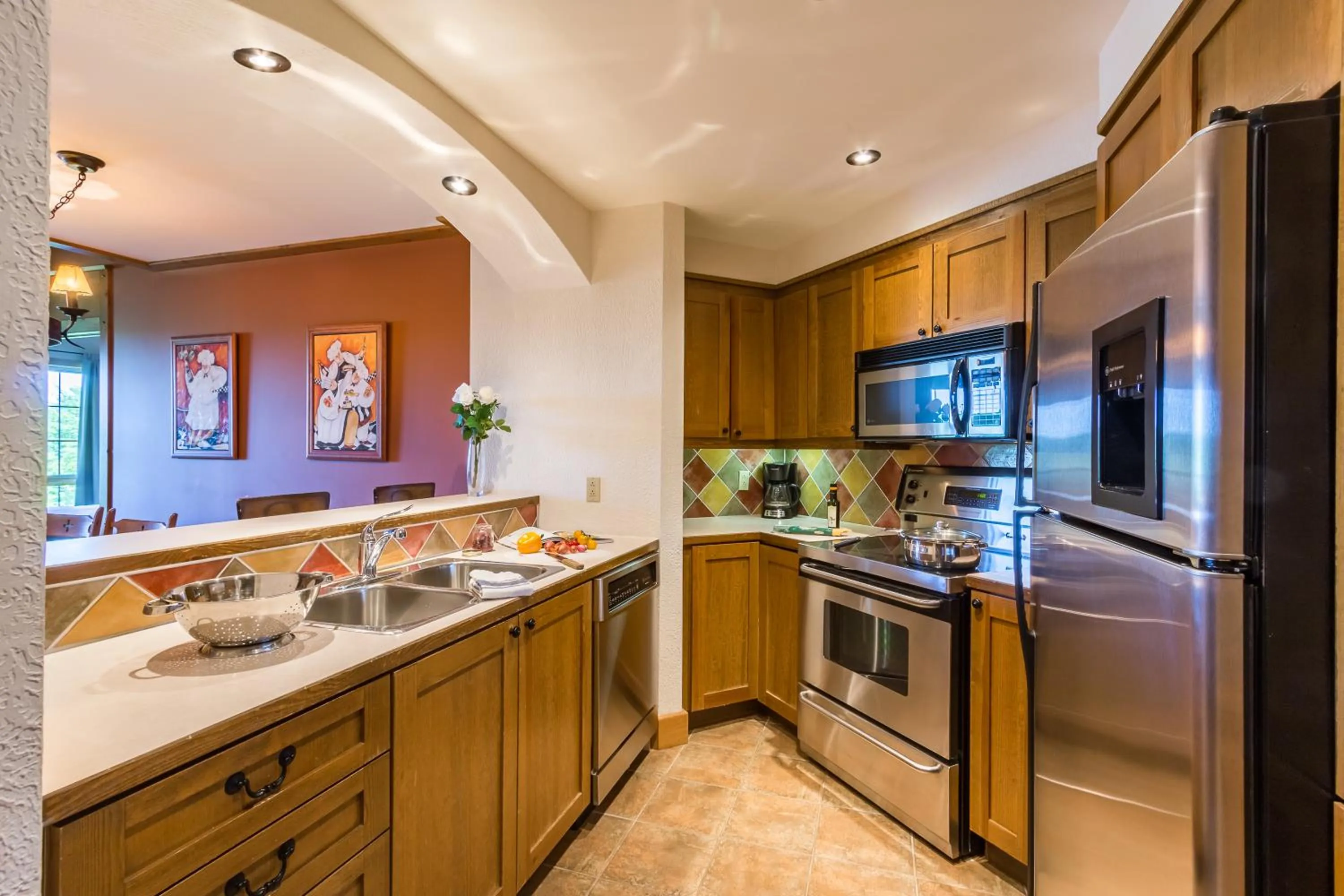 Kitchen or kitchenette in L'Équinoxe Rendez-Vous Mont-Tremblant