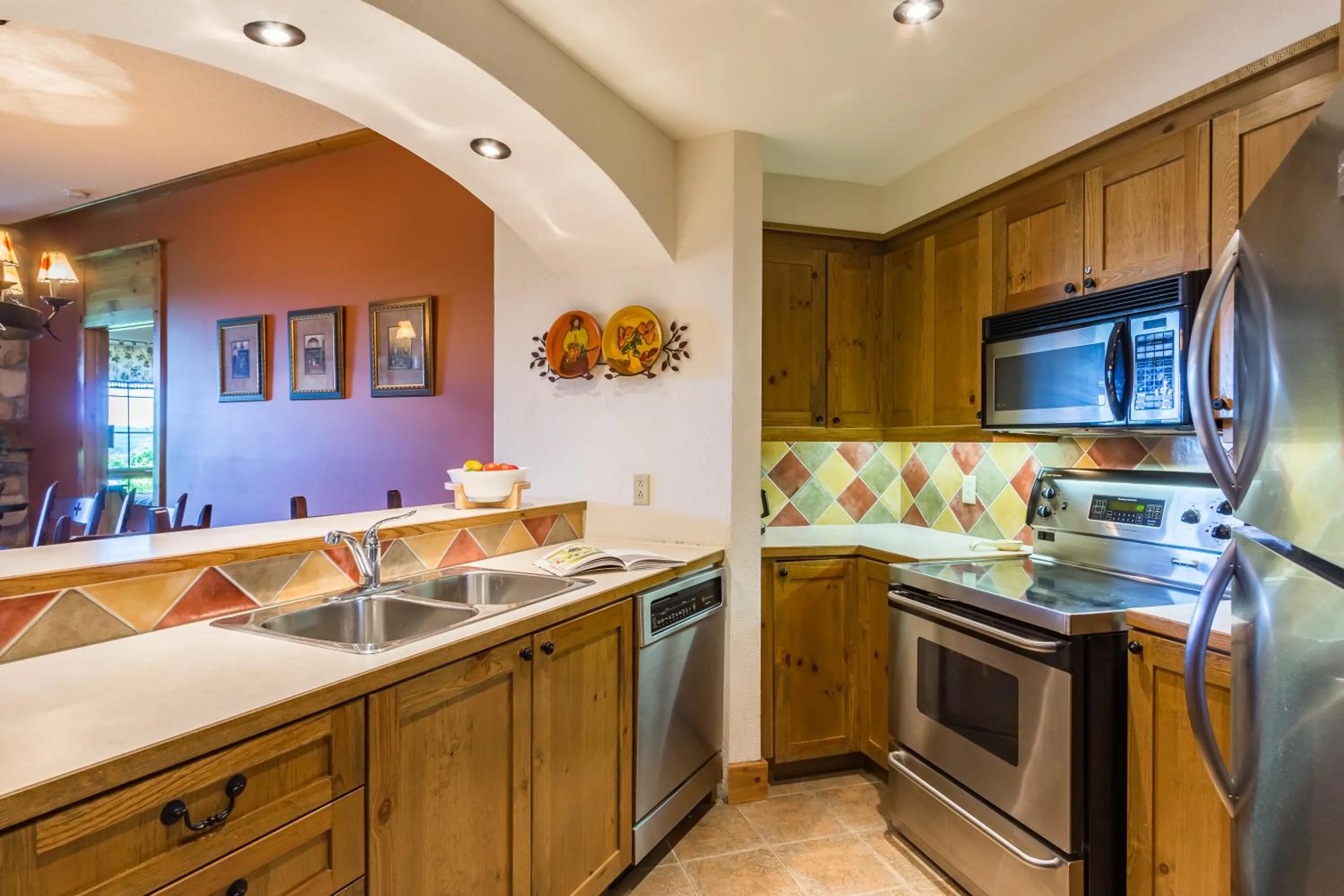 Kitchen or kitchenette in L'Équinoxe Rendez-Vous Mont-Tremblant