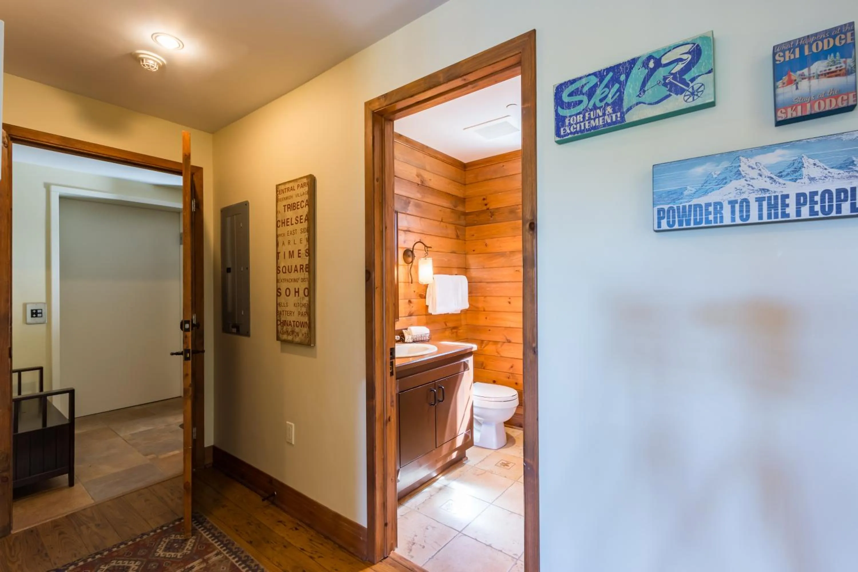 Decorative detail in L'Altitude by Rendez-Vous Mont-Tremblant