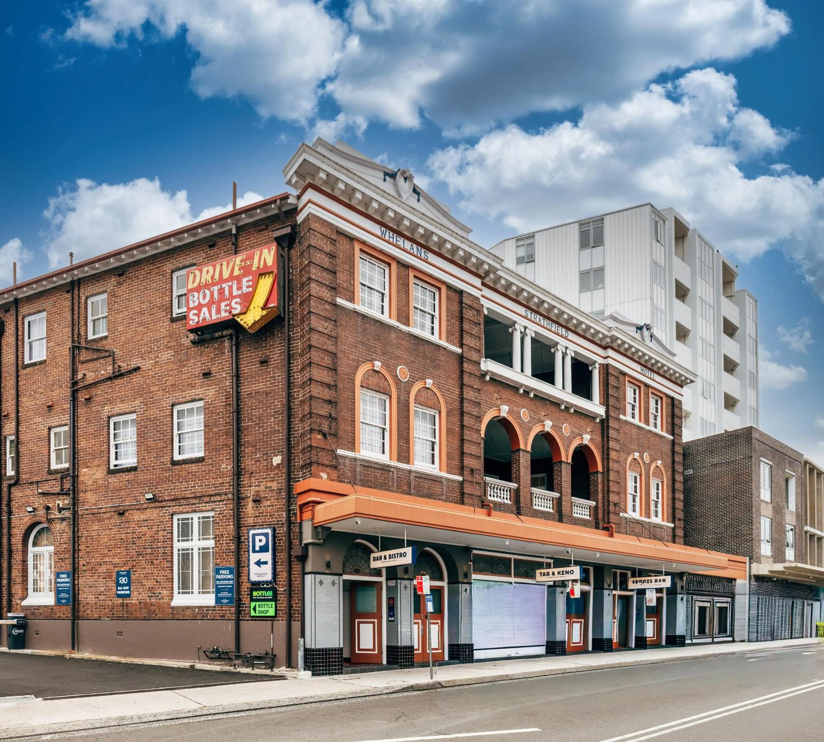 Property building in Strathfield Hotel
