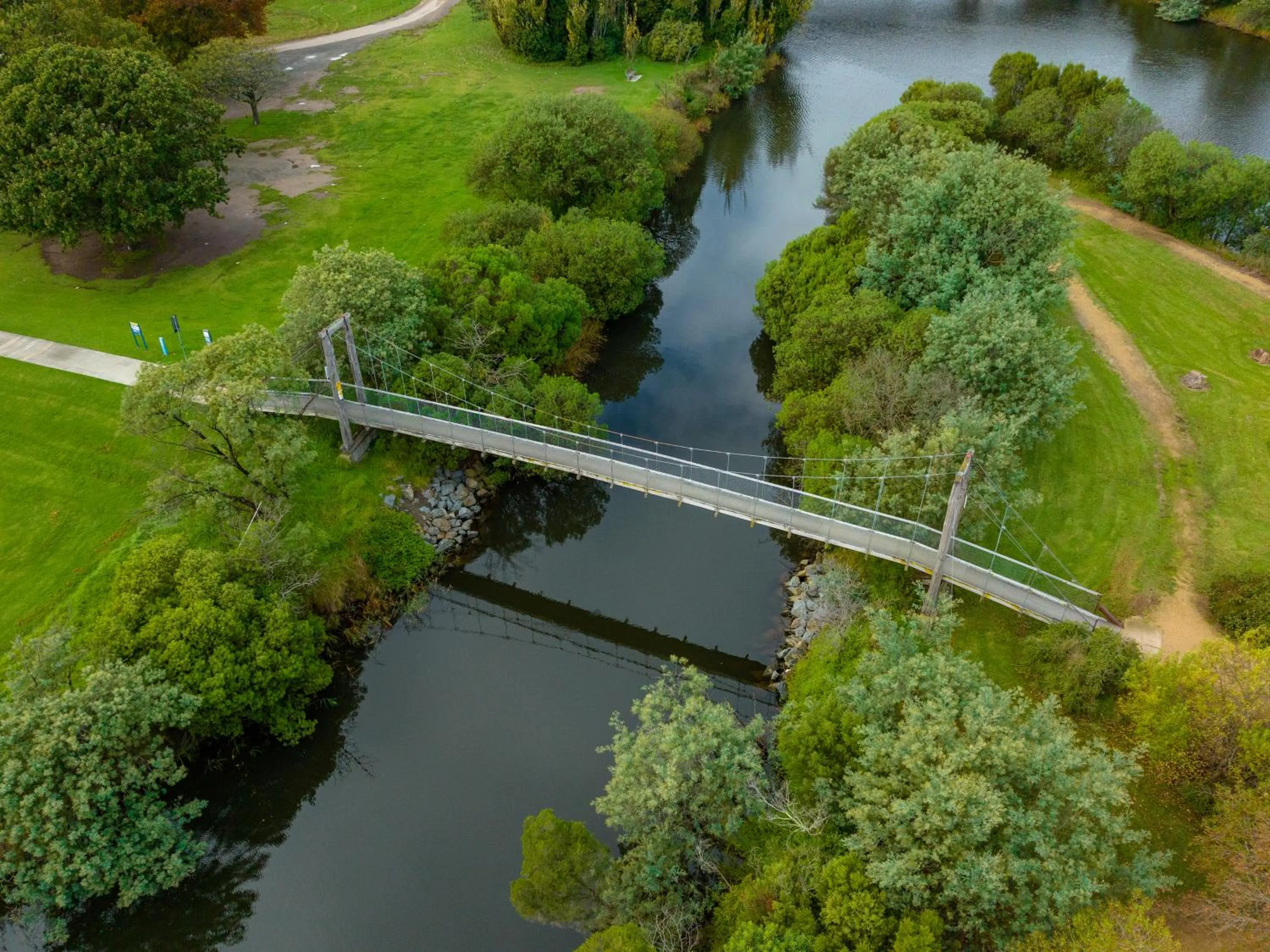 Natural landscape in NRMA Bairnsdale Riverside Holiday Park