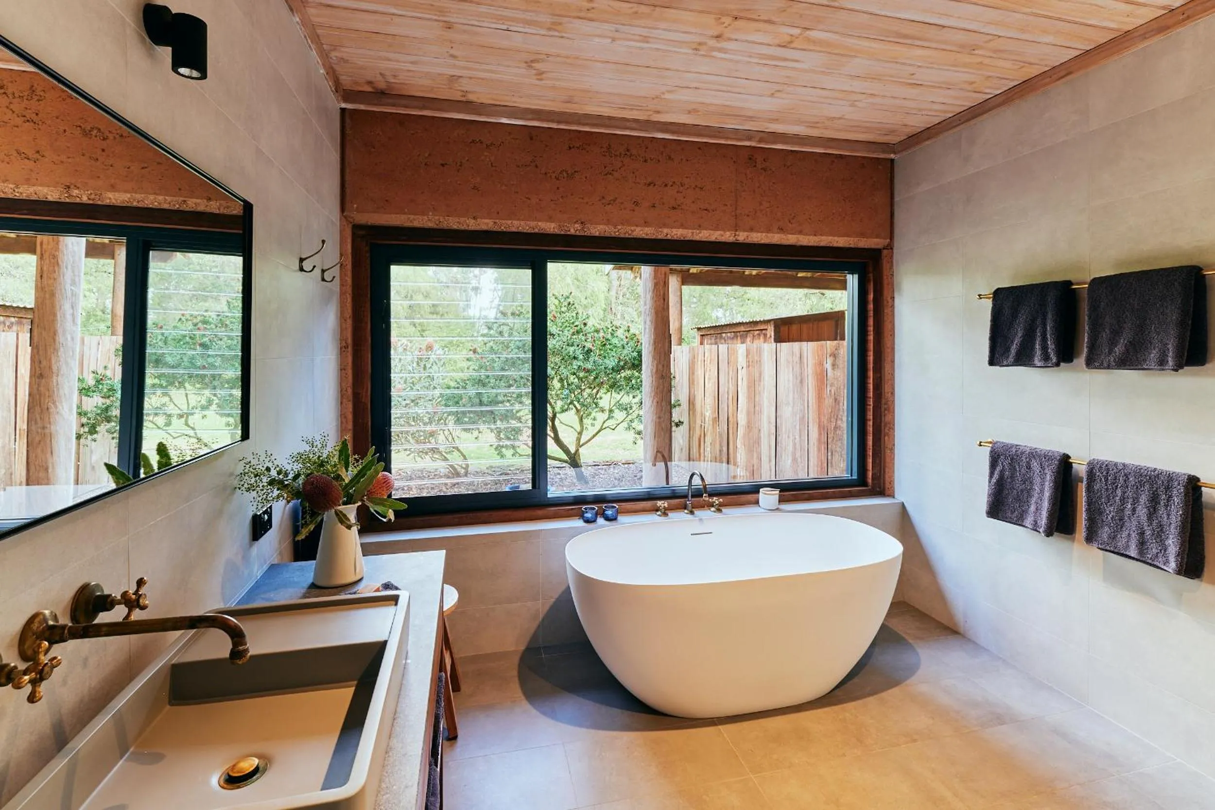 Bathroom in Burnside Organic Farm