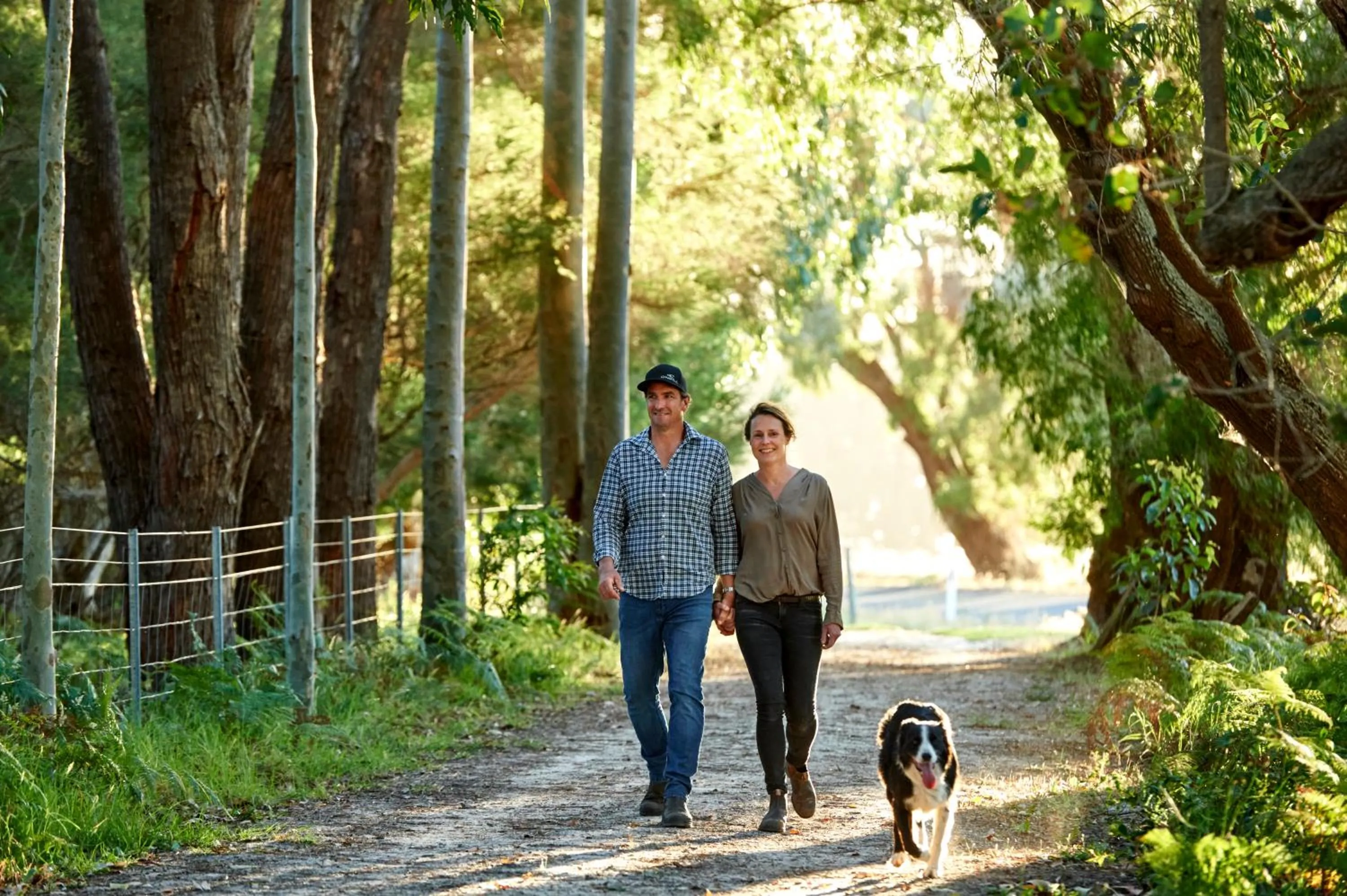 Natural landscape in Burnside Organic Farm