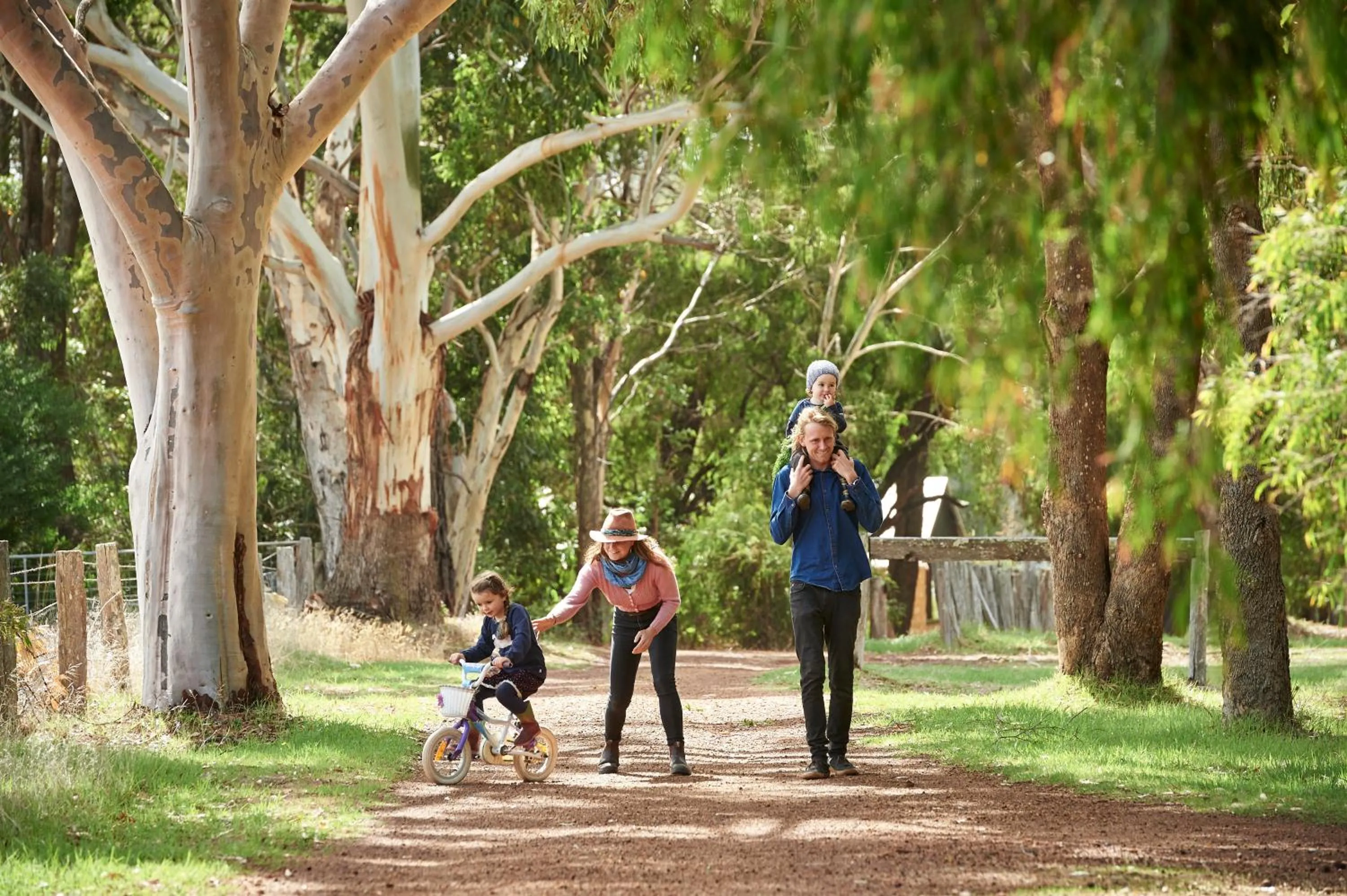 Natural landscape in Burnside Organic Farm