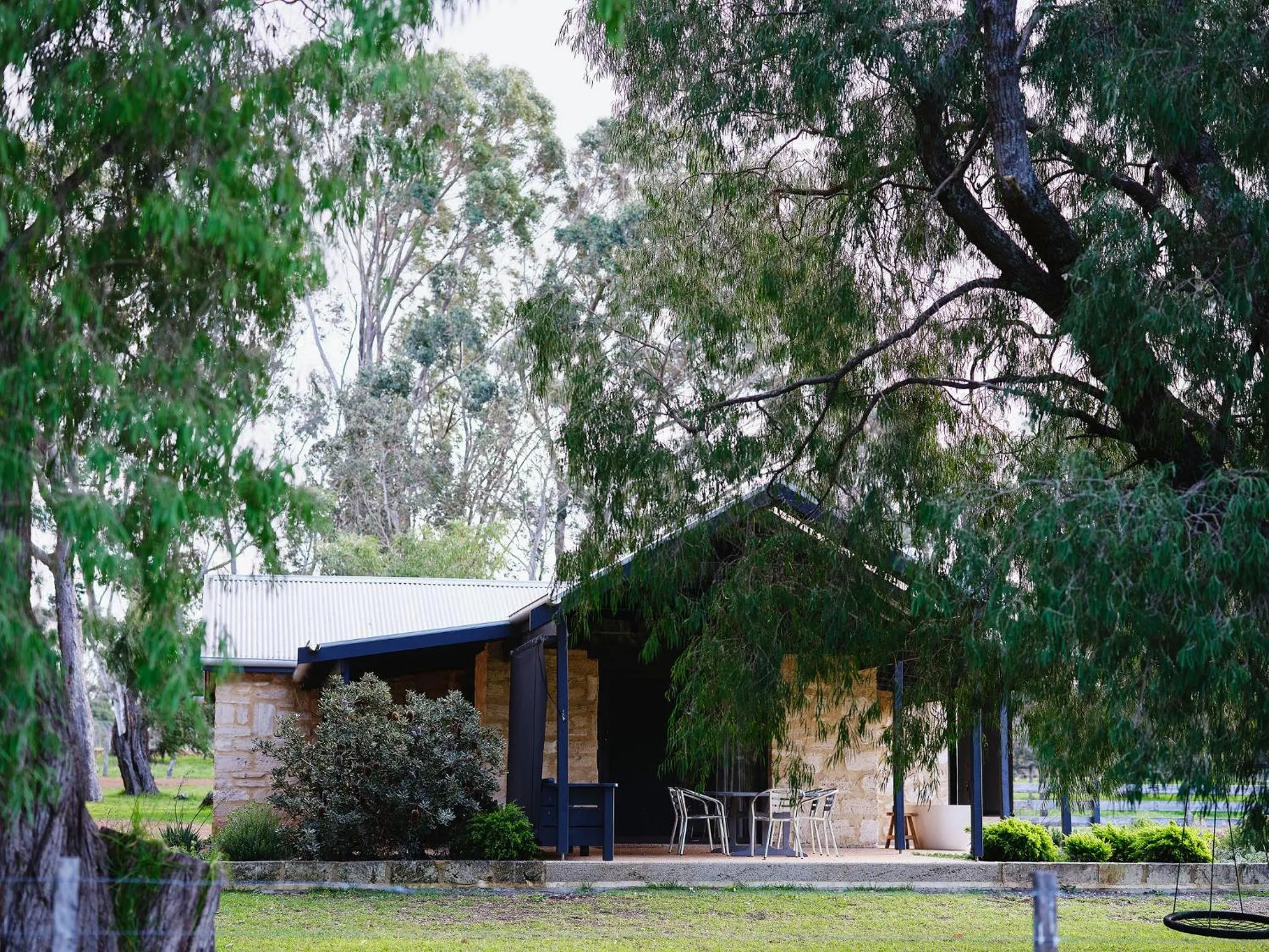 Property building in Burnside Organic Farm