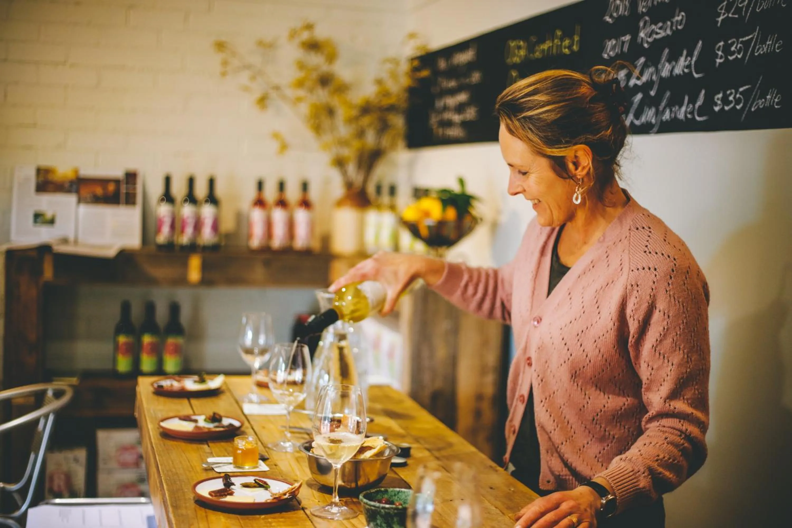 Alcoholic drinks in Burnside Organic Farm