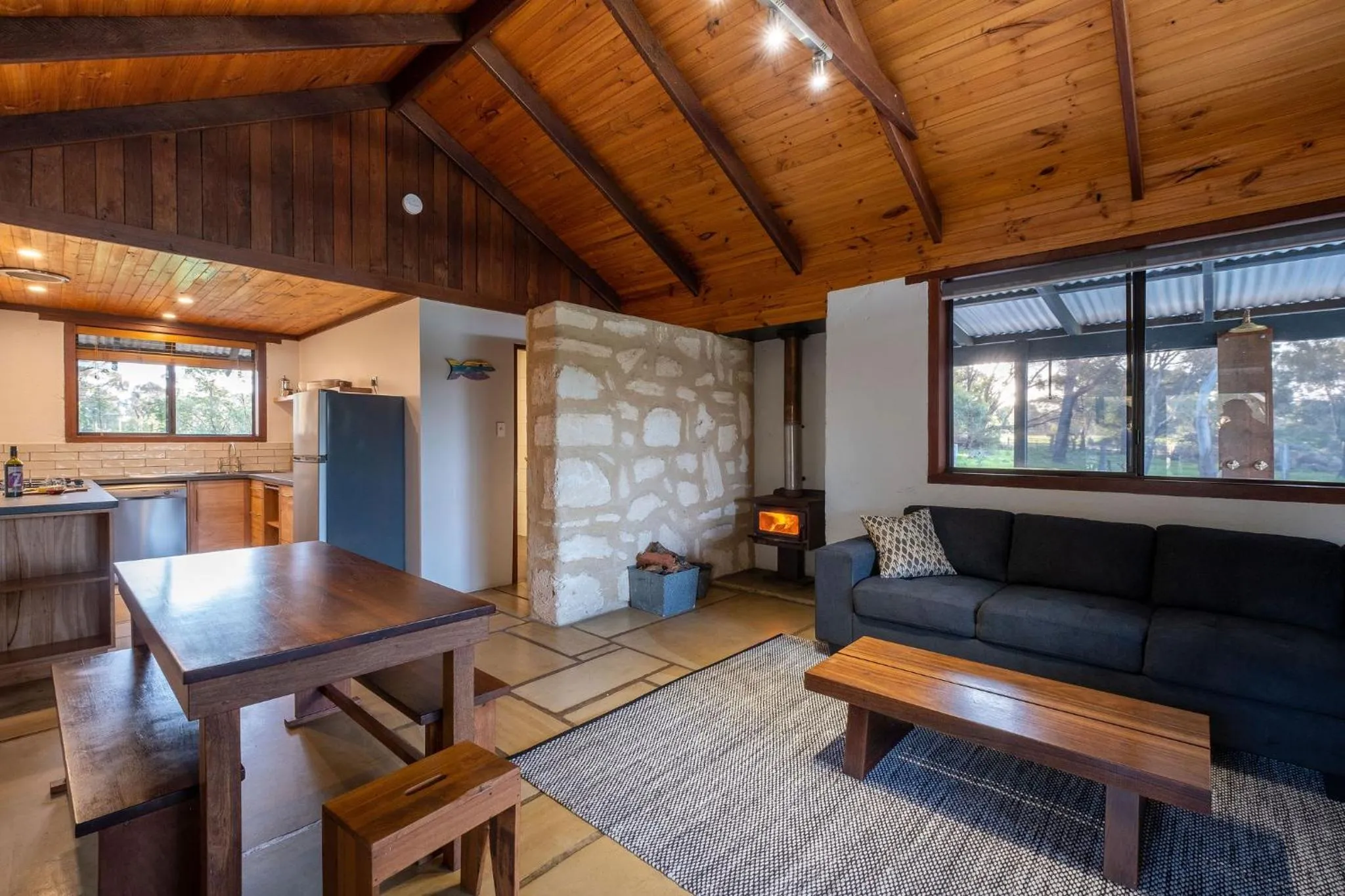 Living room in Burnside Organic Farm