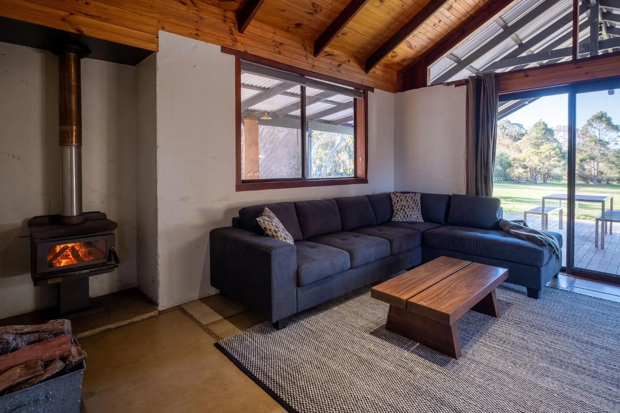 Living room in Burnside Organic Farm