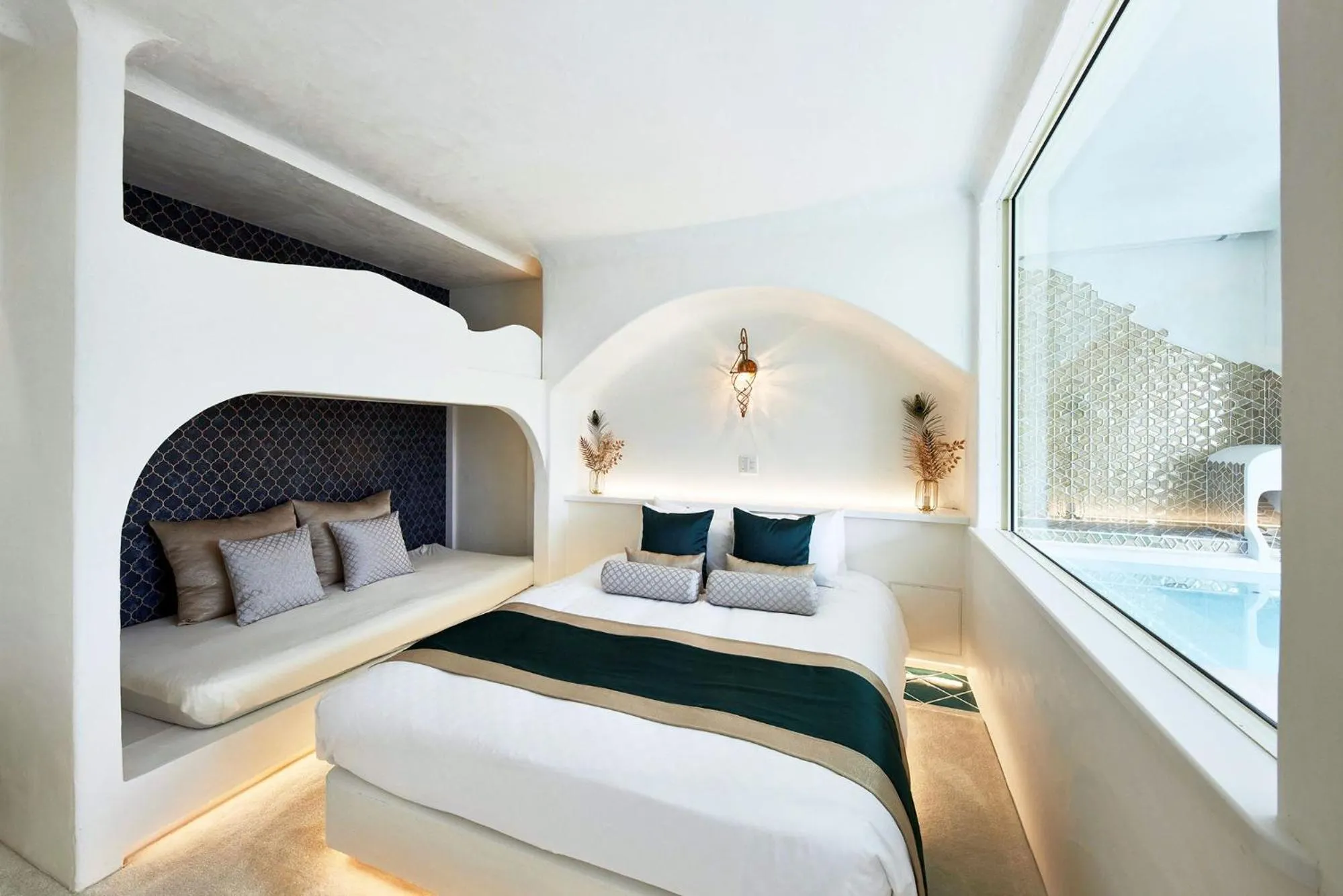 Bed in Hotel Sea Shell