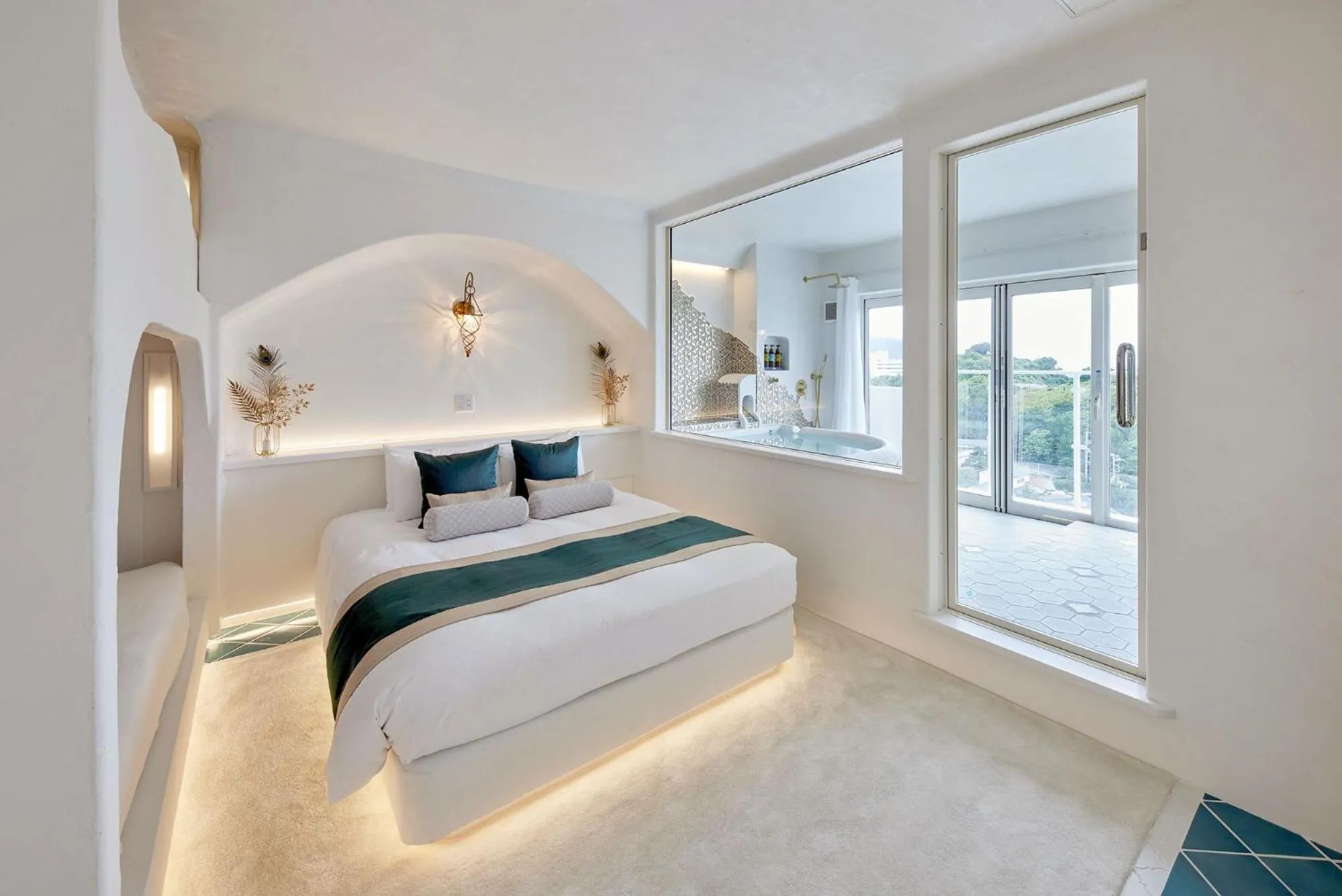 Bed in Hotel Sea Shell