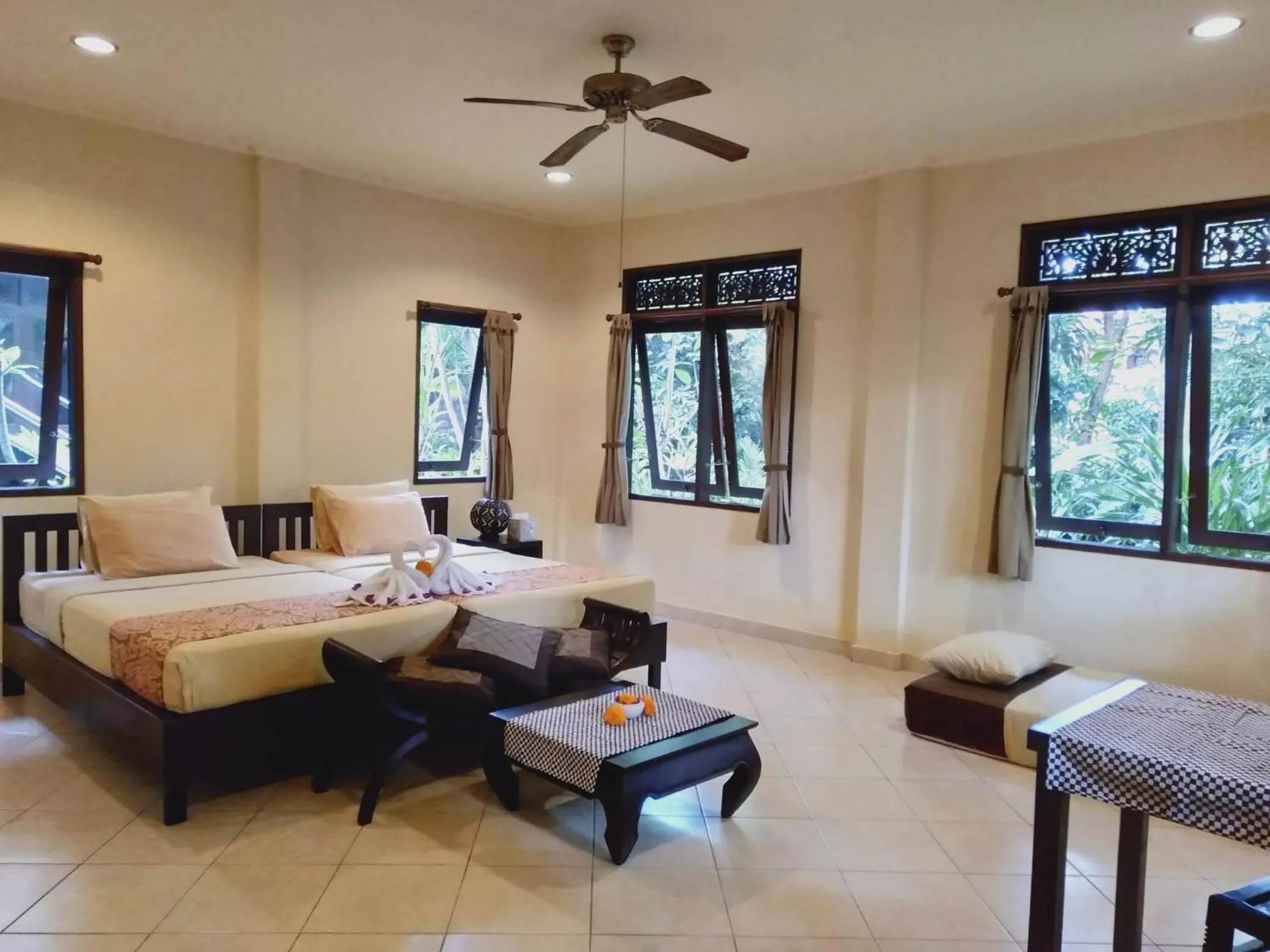 Bed in Prasanti Bed & Breakfast