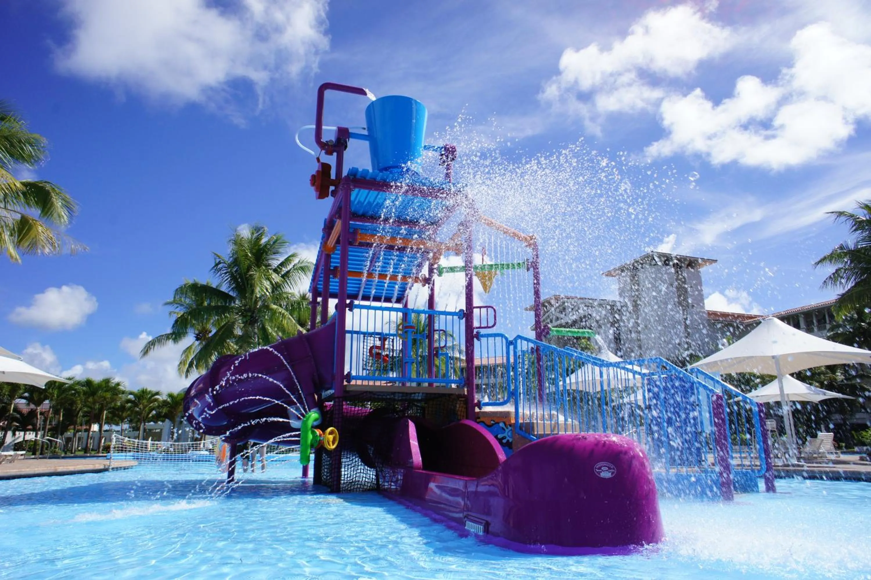 Aqua park in LeoPalace Resort Guam