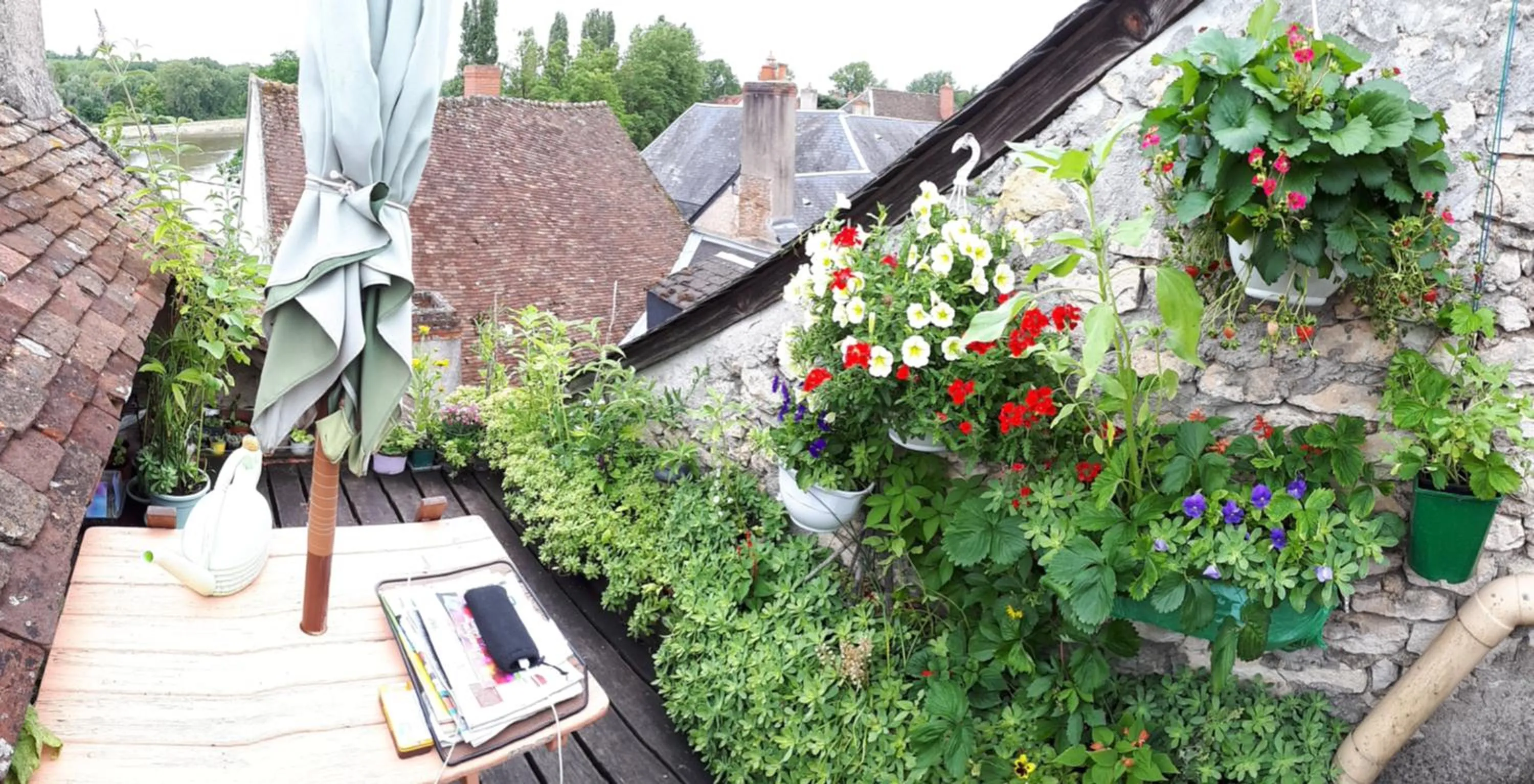 Balcony/Terrace in Maison de la Loire
