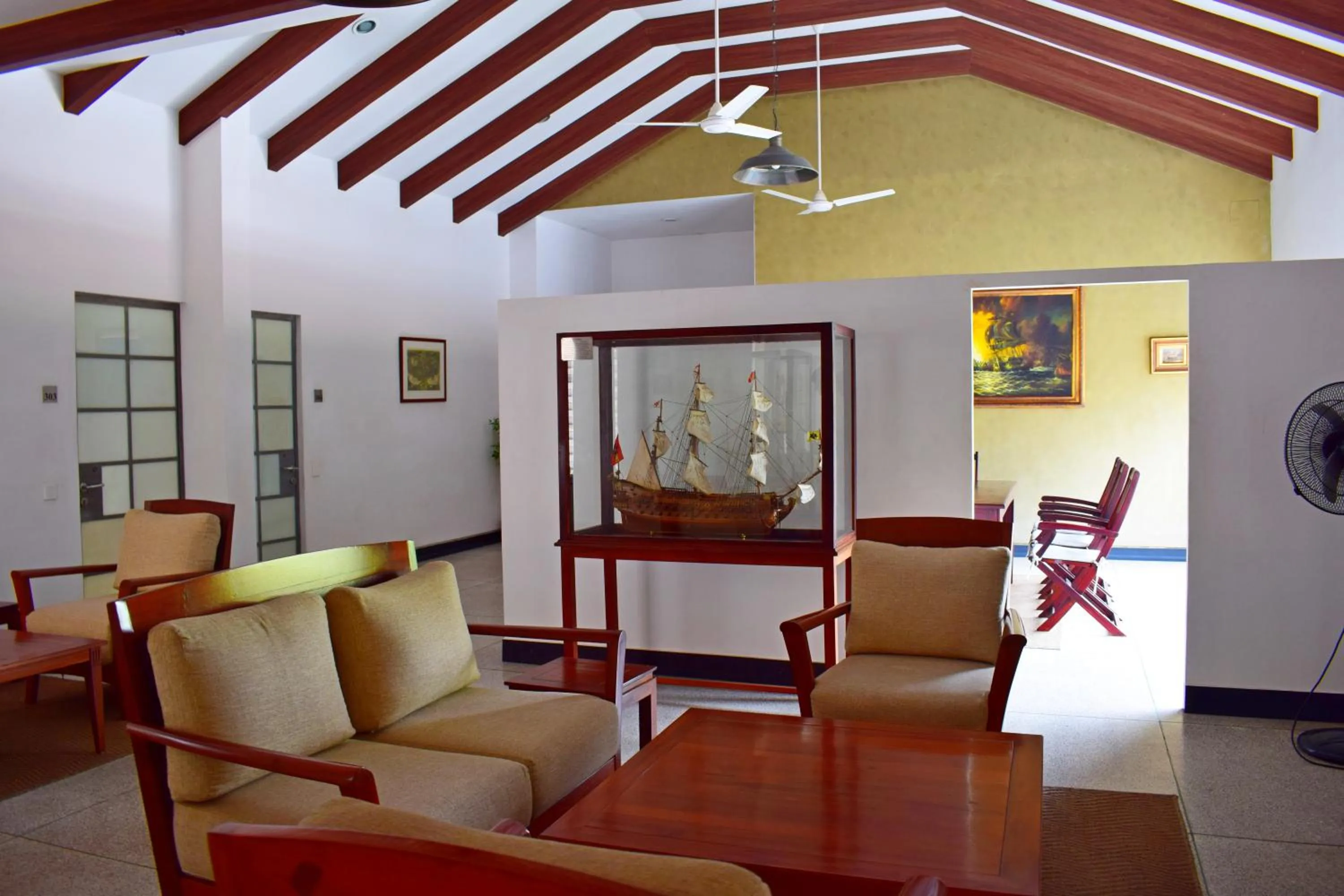 Seating area in Eighth Bastion Fort Kochi - A CGH Earth Experience