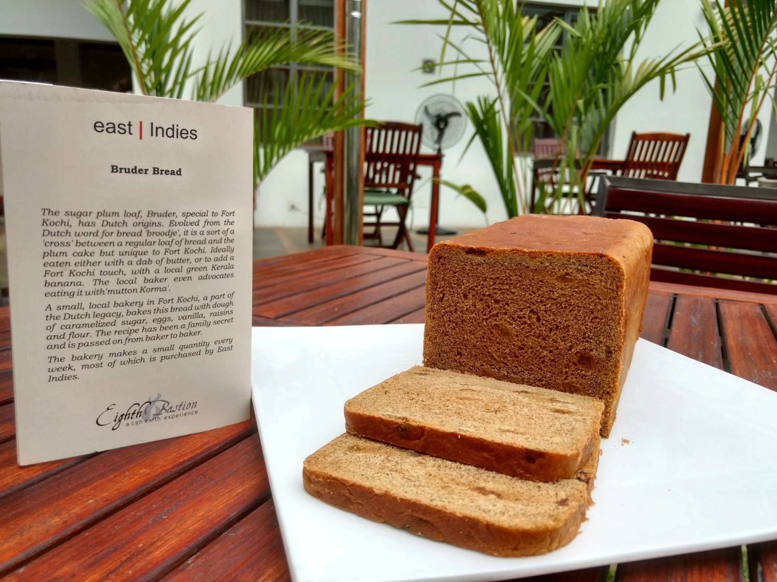 Food close-up in Eighth Bastion Fort Kochi - A CGH Earth Experience