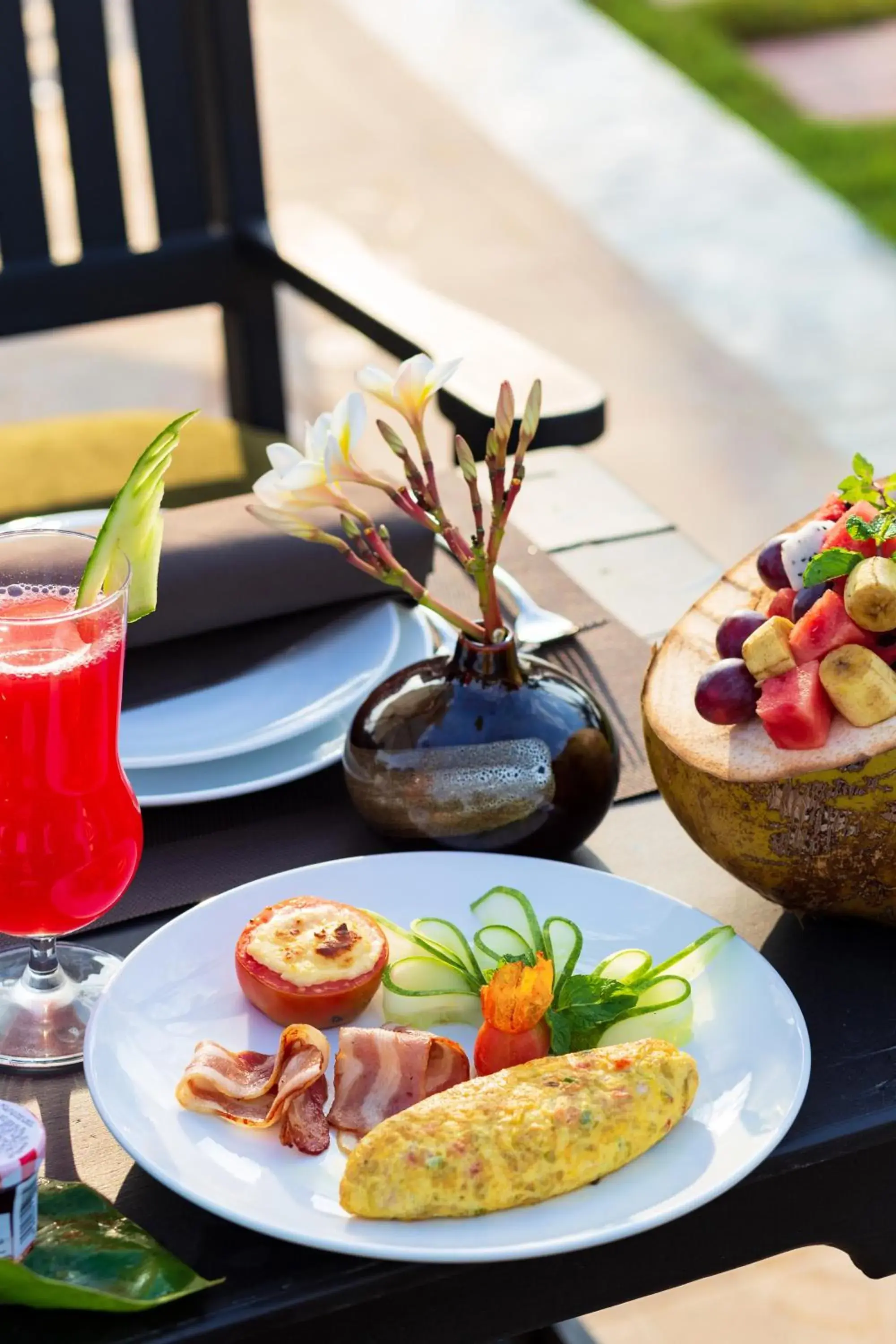 Breakfast in Sansan Resort Breakfast in Sansan Resort