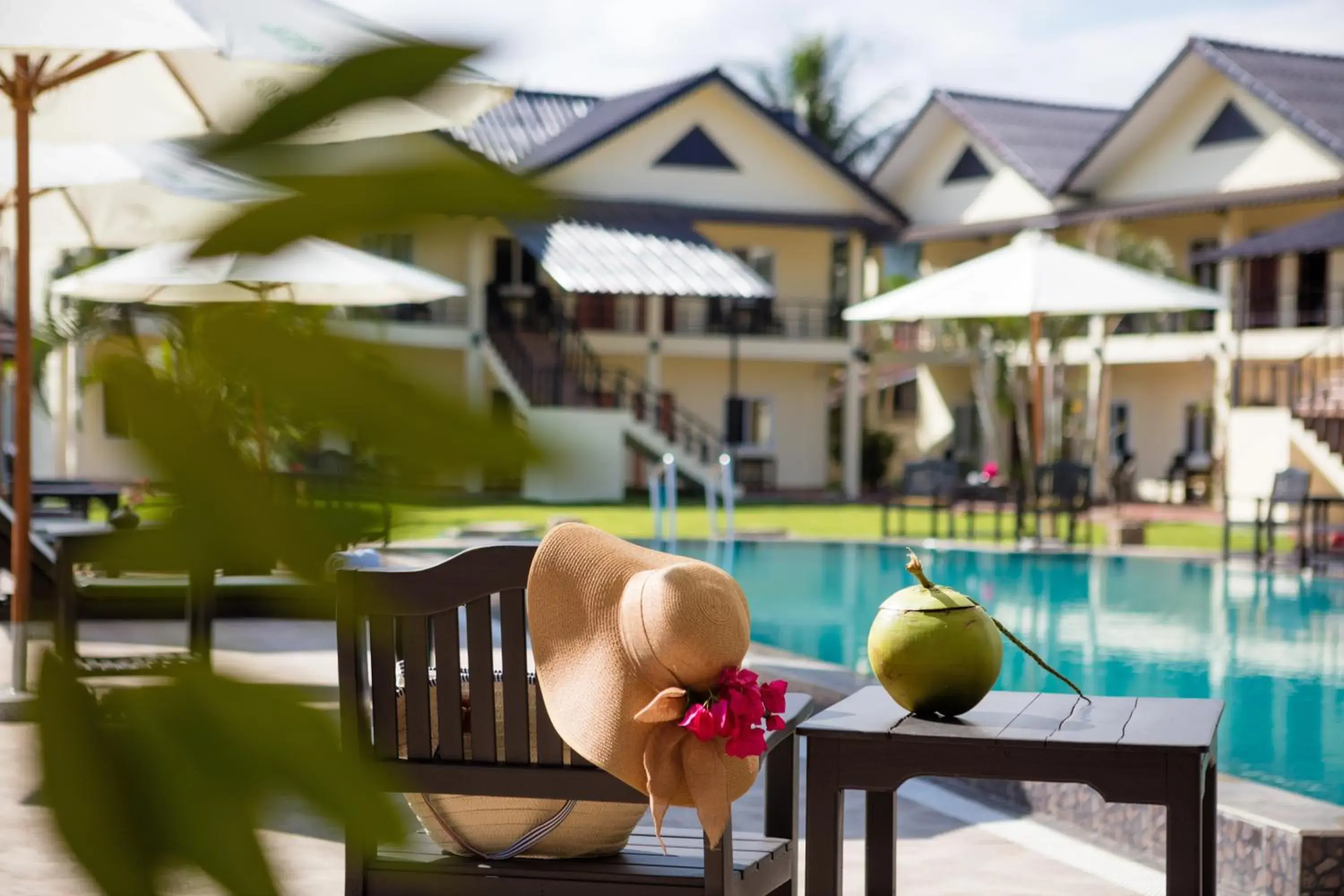 Pool view in Sansan Resort Pool view in Sansan Resort