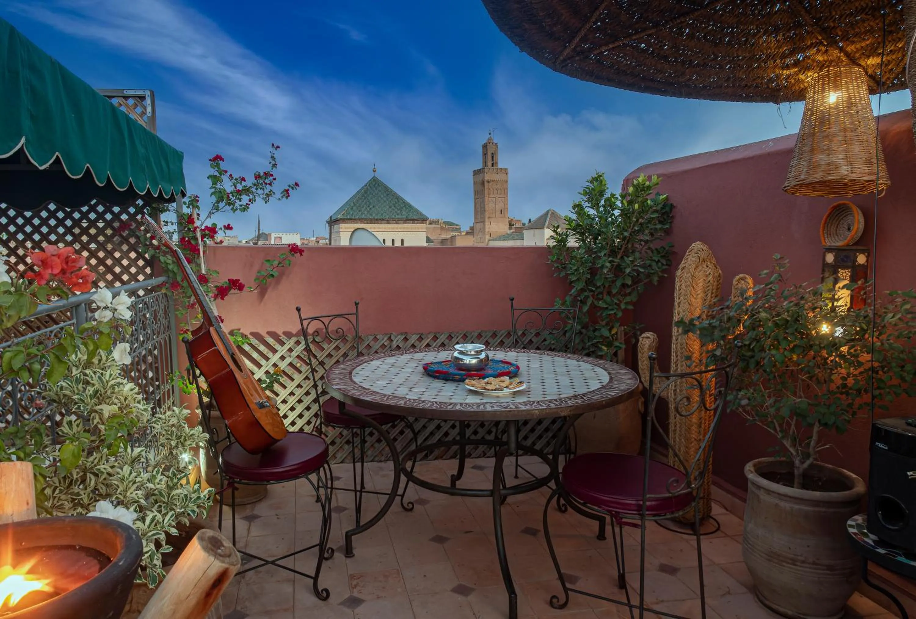 Patio in Riad dar El Arsa Rooftop & jacuzzi