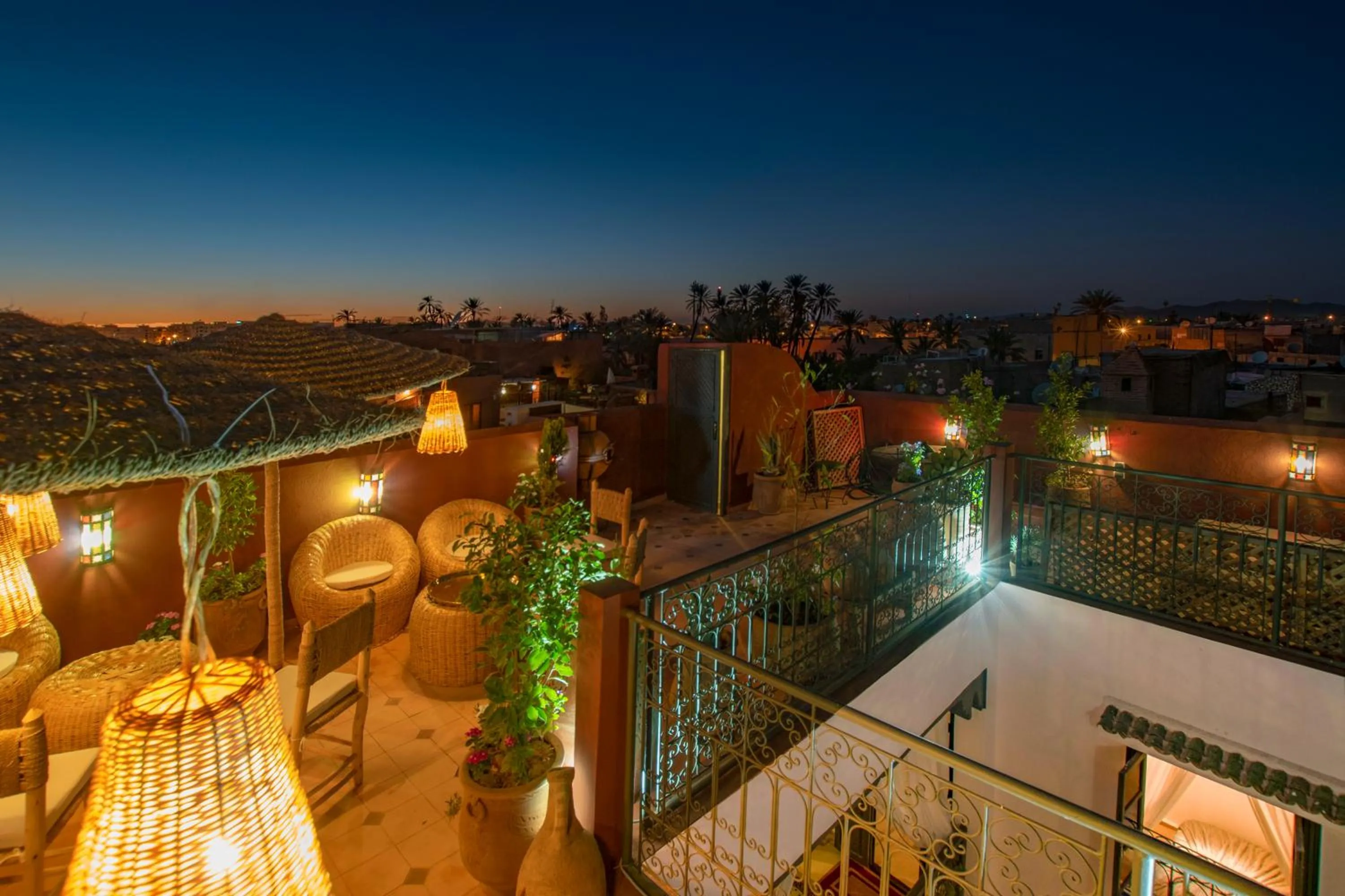 Balcony/Terrace in Riad dar El Arsa Rooftop & jacuzzi