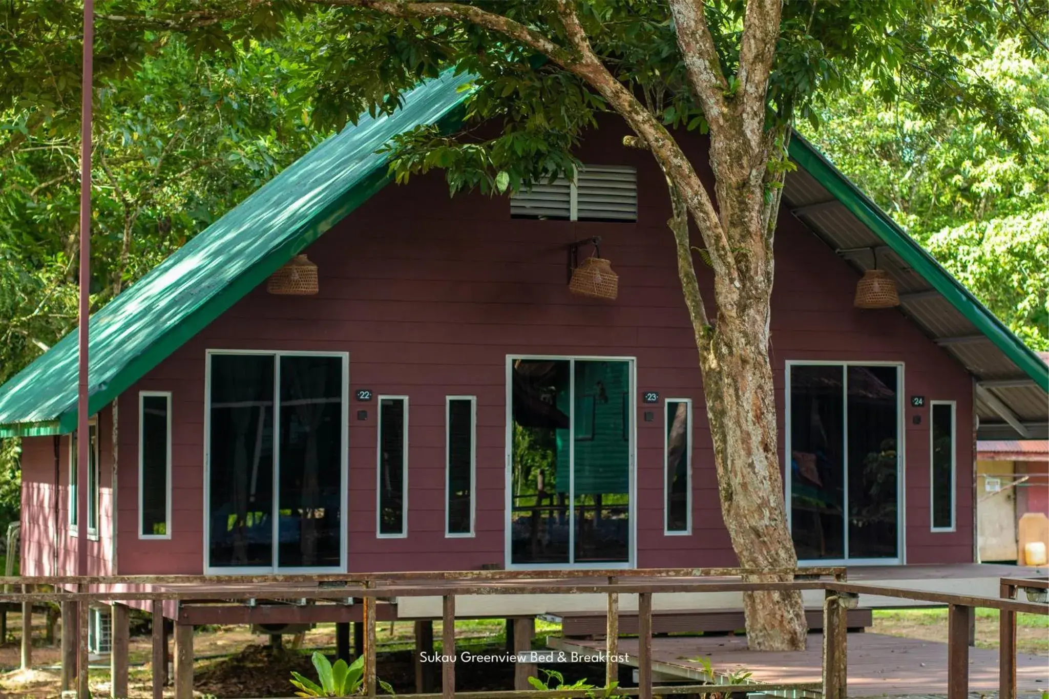 Standard Twin Room in Sukau Greenview Lodge Standard Twin Room in Sukau Greenview Lodge