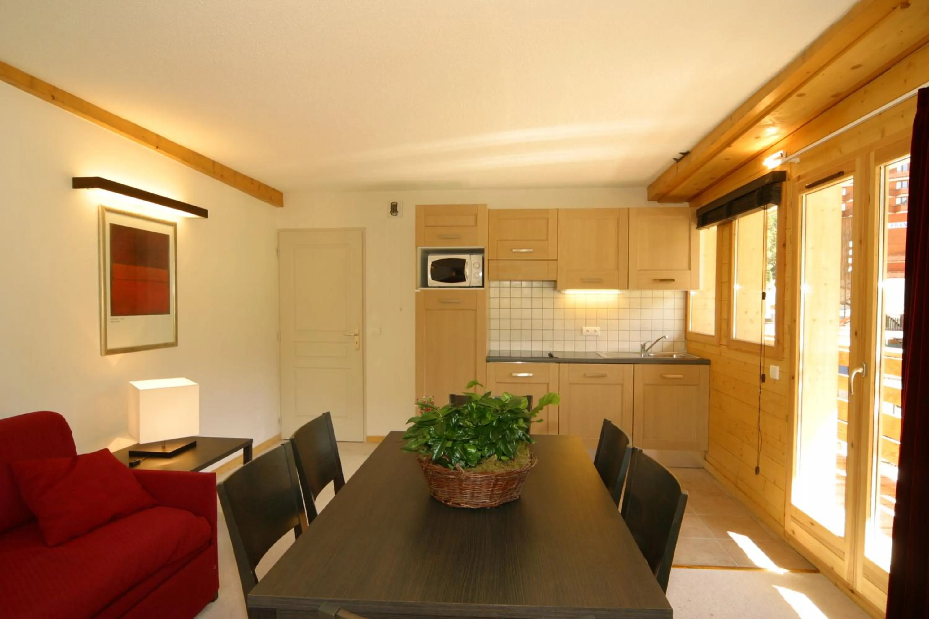 Kitchen or kitchenette in Résidence Odalys Le Pelvoux