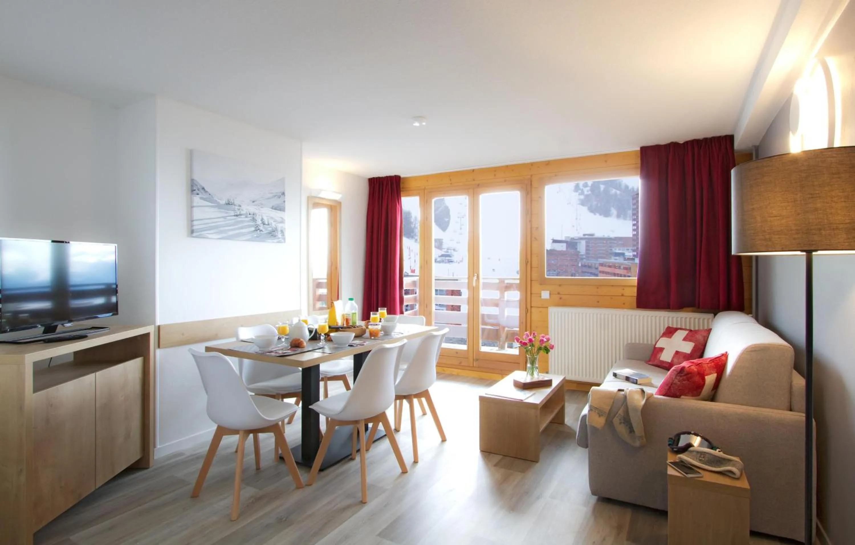 Living room in Résidence Odalys Le Pelvoux