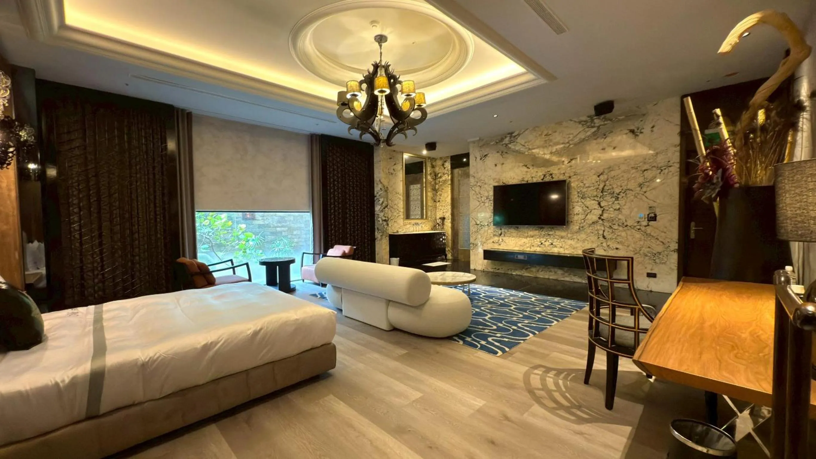 Bed in 台北沐蘭精品旅館 大直館