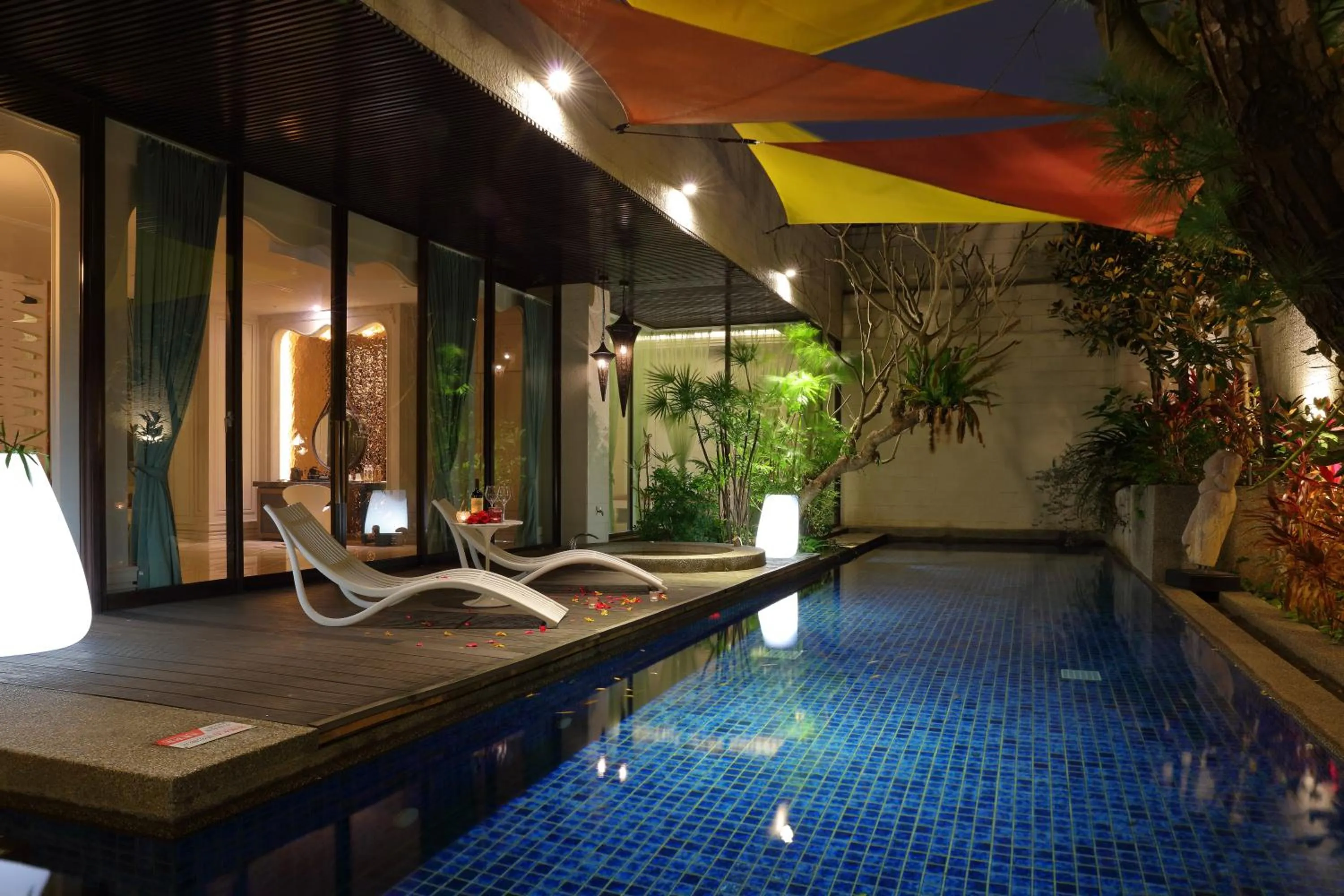 Pool view in 台北沐蘭精品旅館 大直館