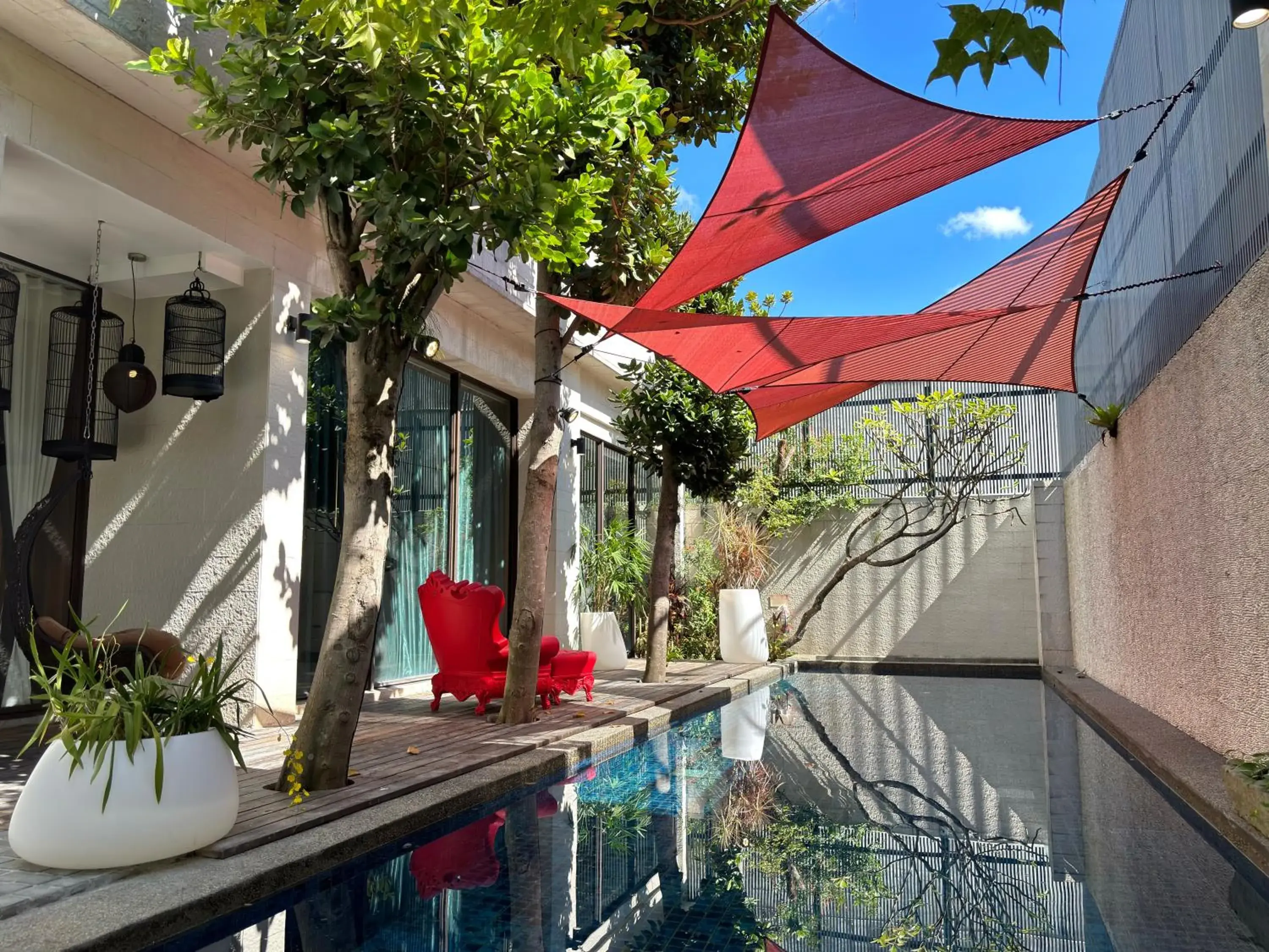 Pool view in 台北沐蘭精品旅館 大直館 Pool view in 台北沐蘭精品旅館 大直館