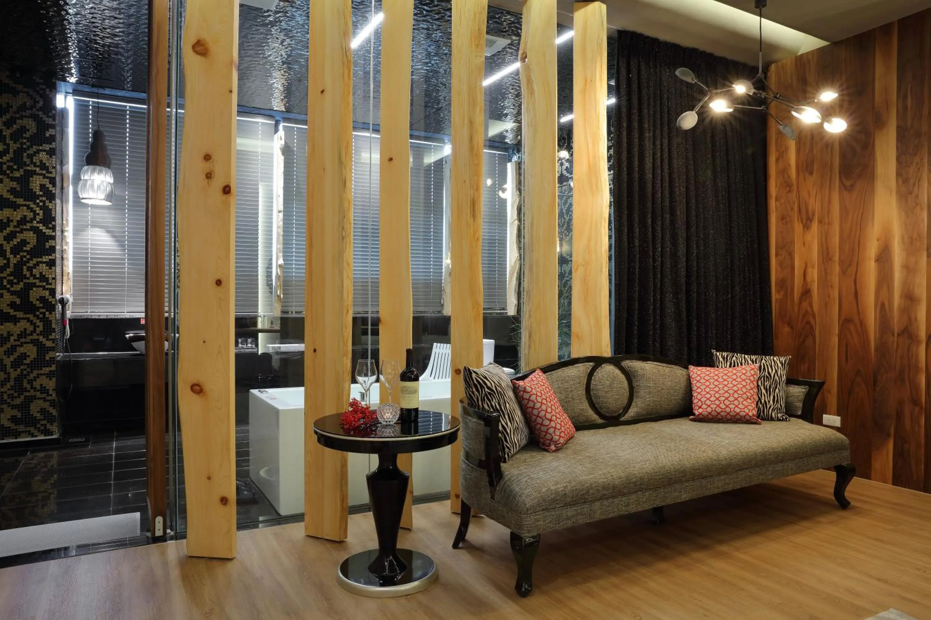 Seating area in 台北沐蘭精品旅館 大直館