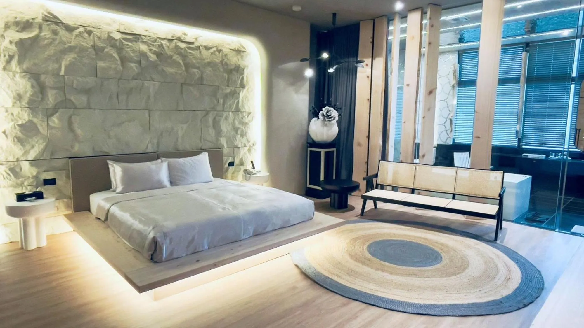 Bed in 沐蘭精品旅館-台北大直館 Mulan Boutique Hotel