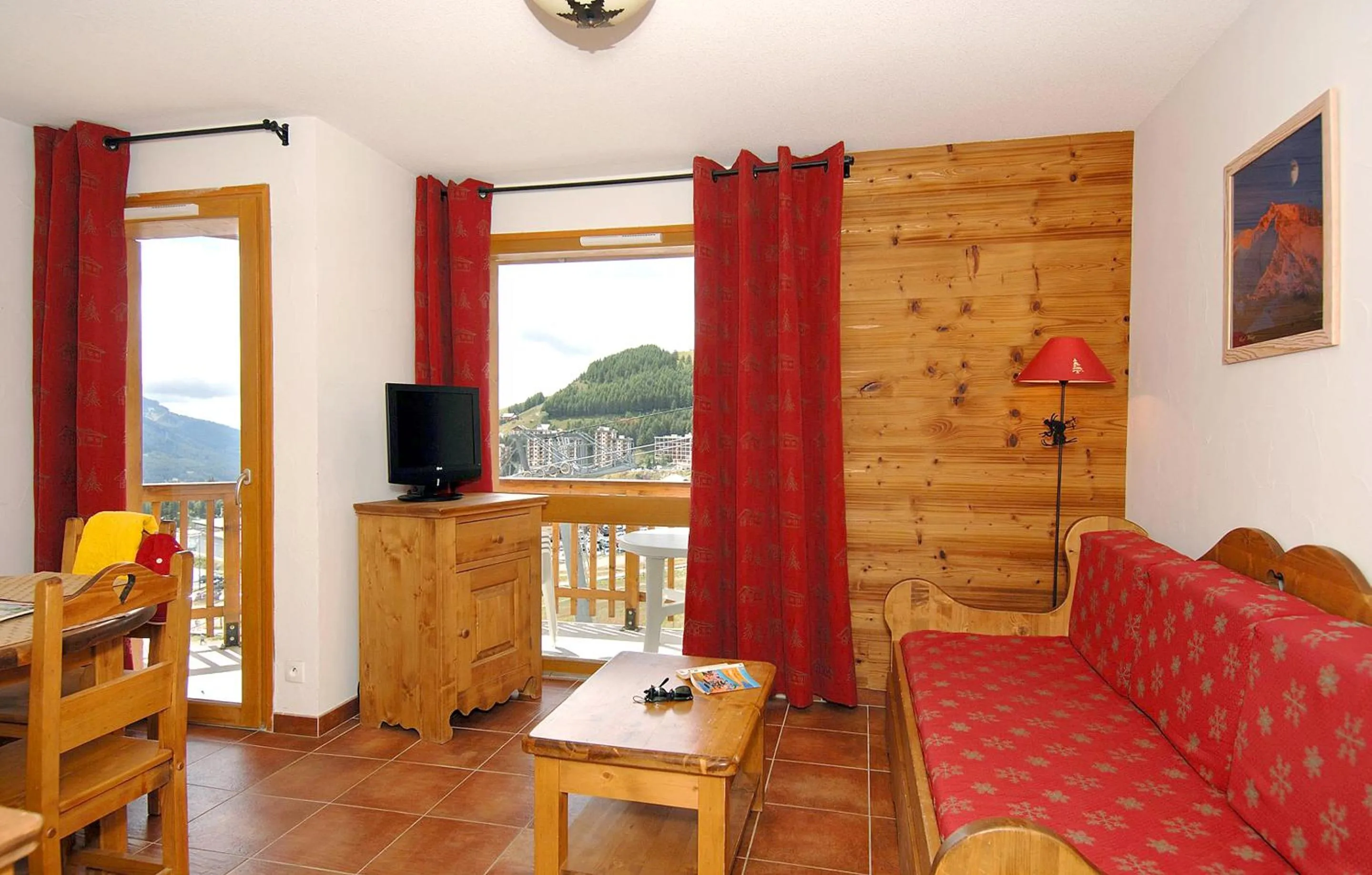 Seating area in Résidence Odalys Rochebrune Le Vallon