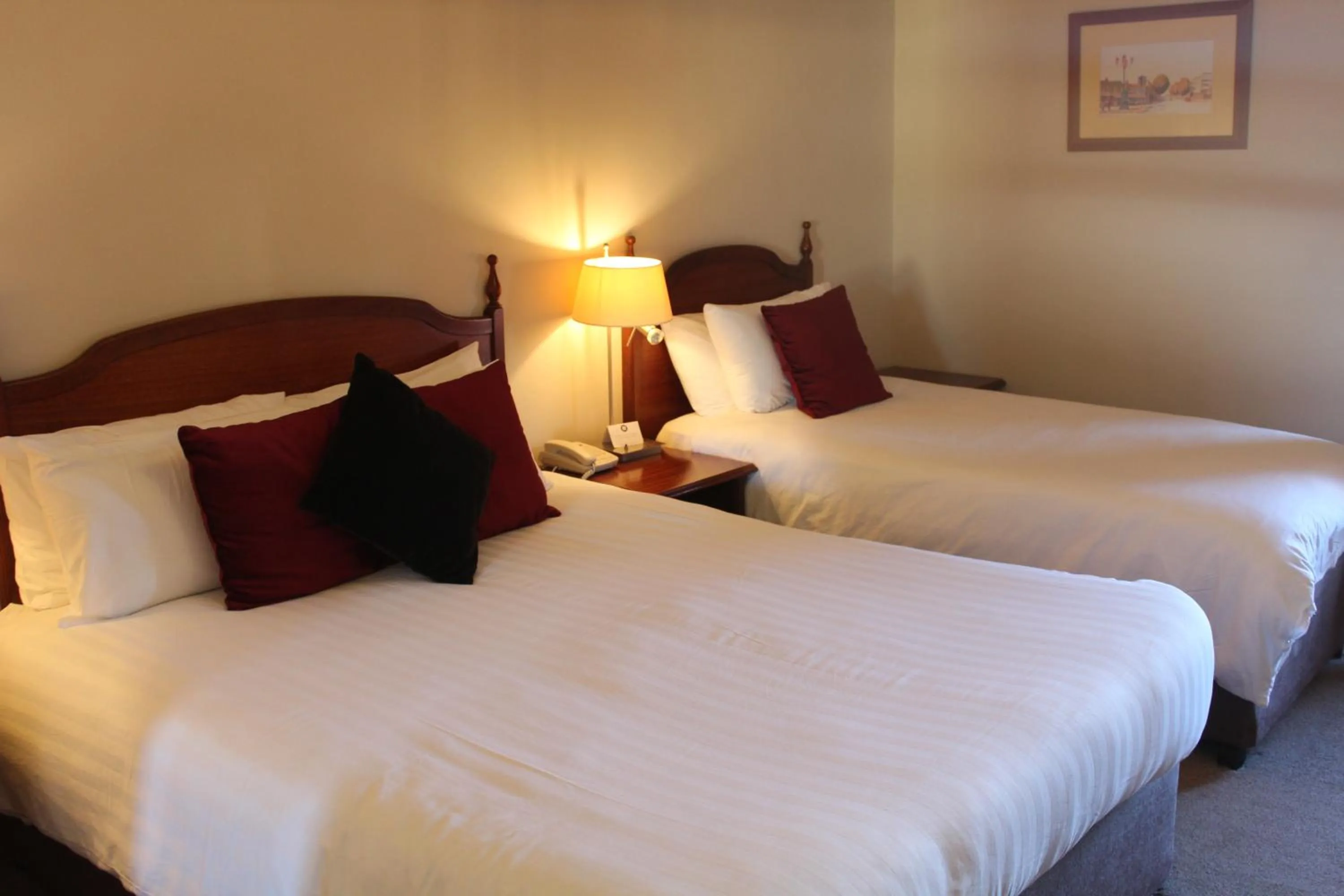 Bed in Royal Valentia Hotel