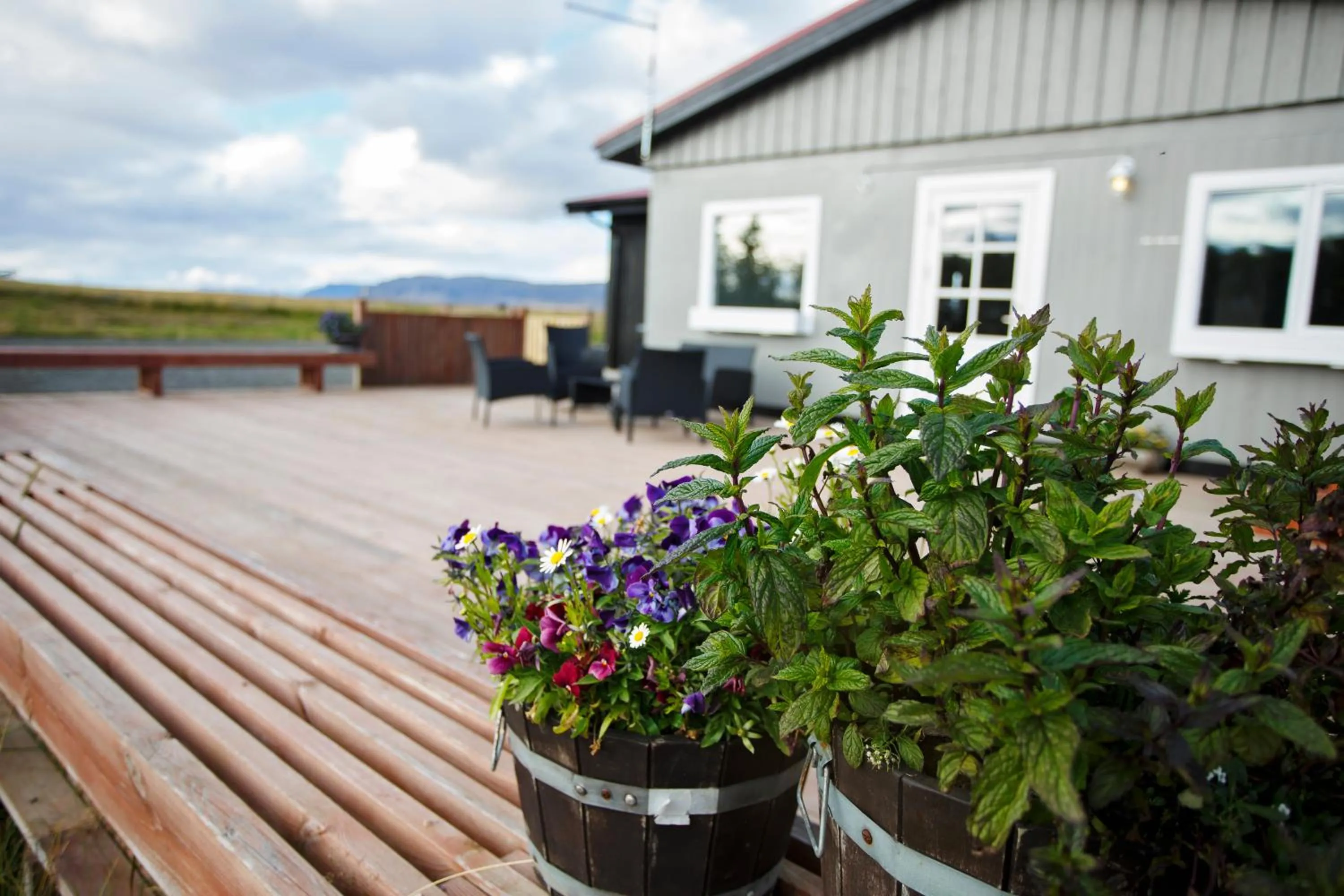 Balcony/Terrace in Hestaland Guesthouse Horse Farm Stay