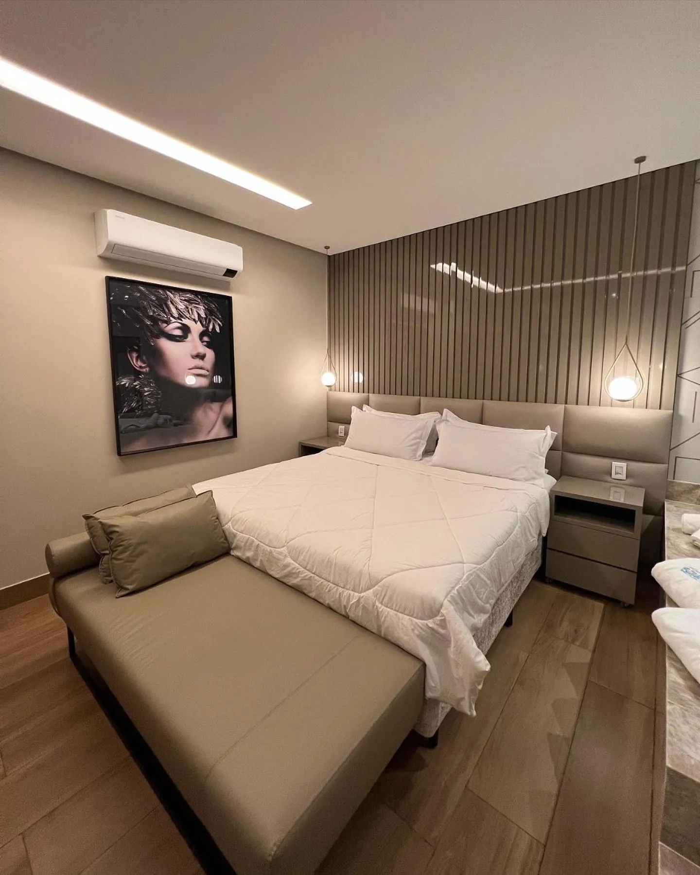 Bed in Pousada do Batata